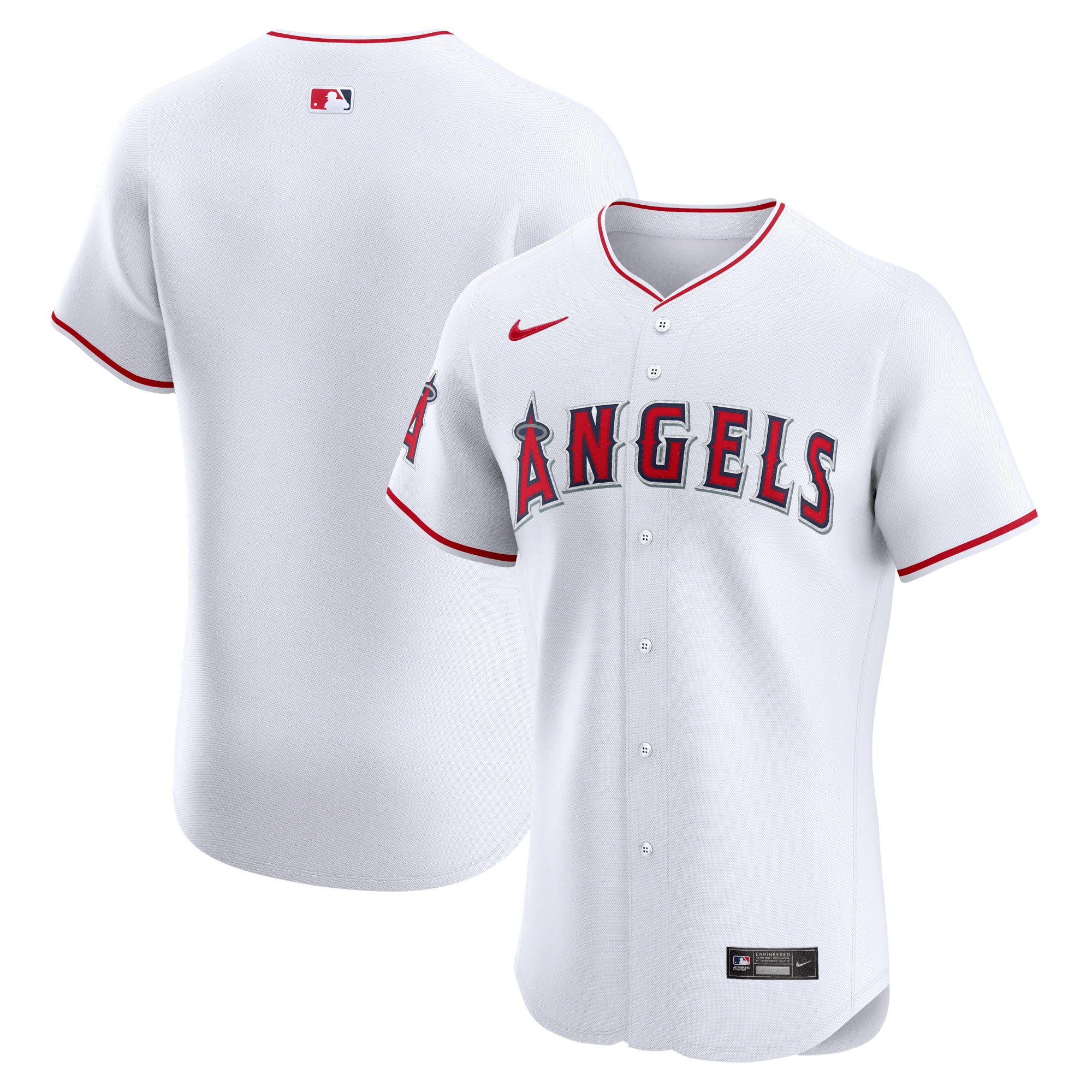 Maillot Nike blanc Los Angeles Angels Domicile Elite pour homme