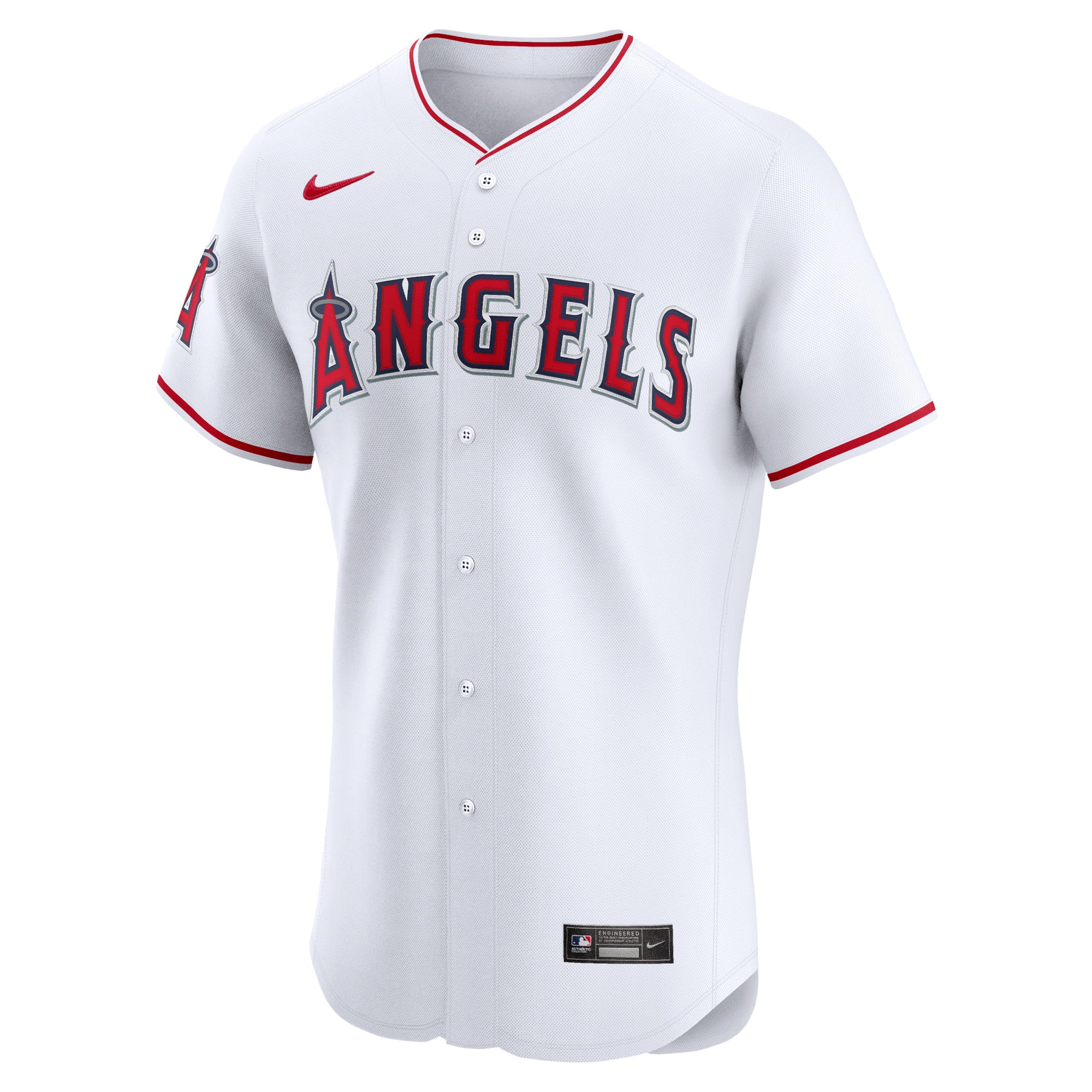 Maillot Nike blanc Los Angeles Angels Domicile Elite pour homme