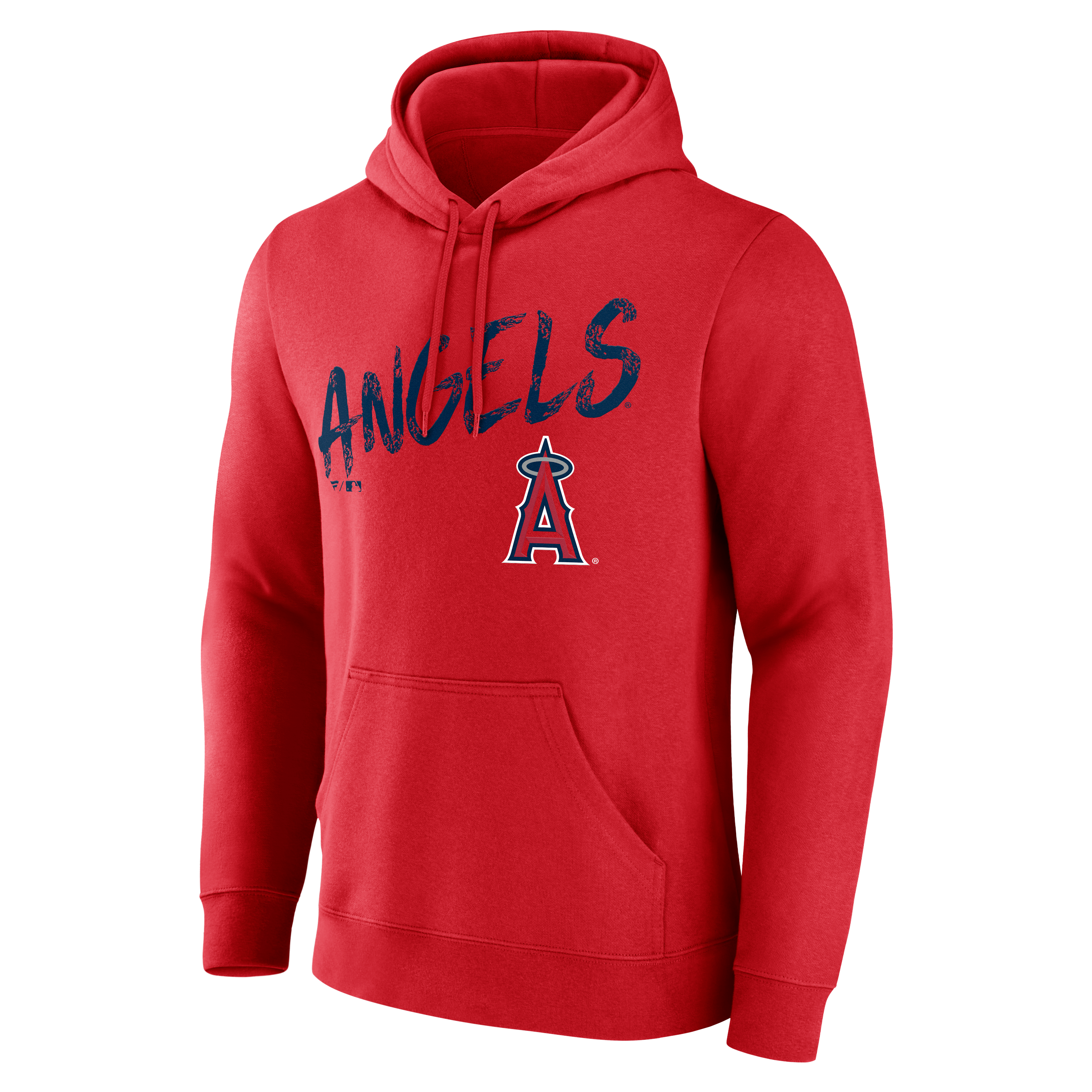 Men's Red Los Angeles Angels Hustle Personalized Name & Number Hoodie