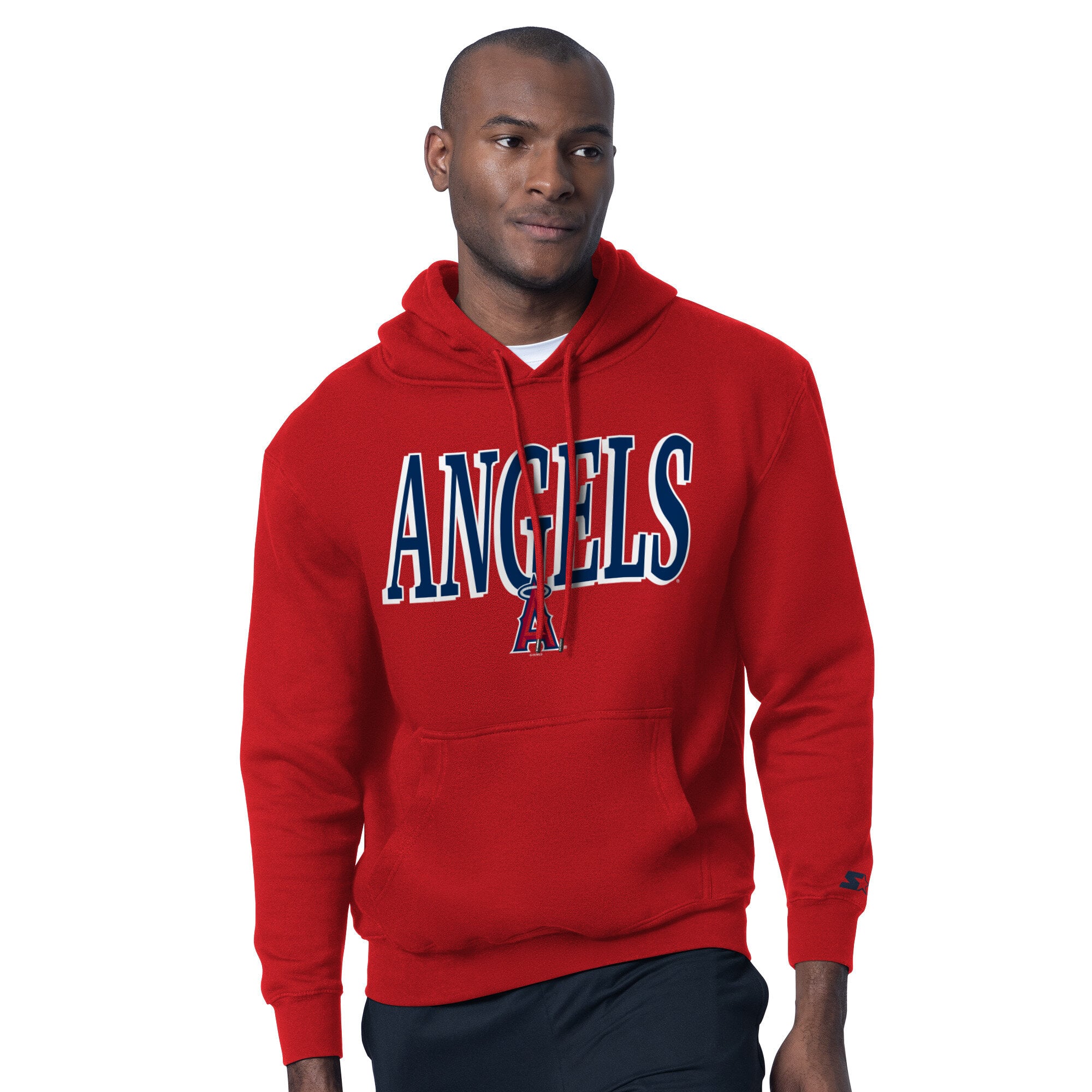 Ensemble sweat à capuche et t-shirt Starter rouge Los Angeles Angels pour homme