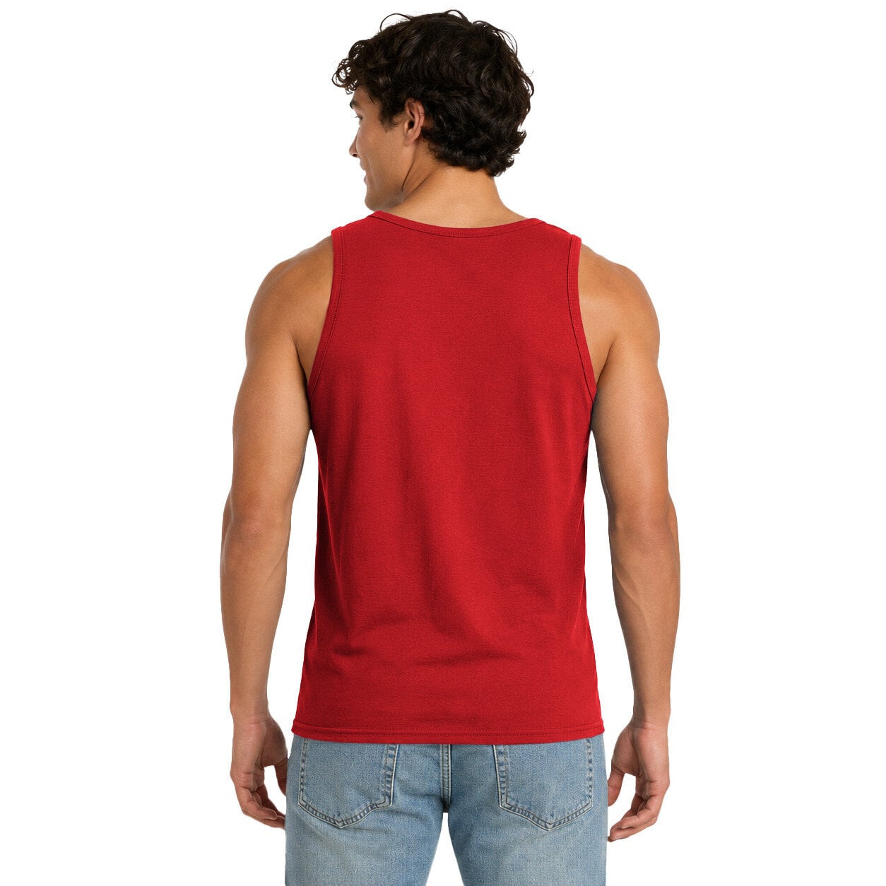 Men's Starter Red Los Angeles Angels Tank Top