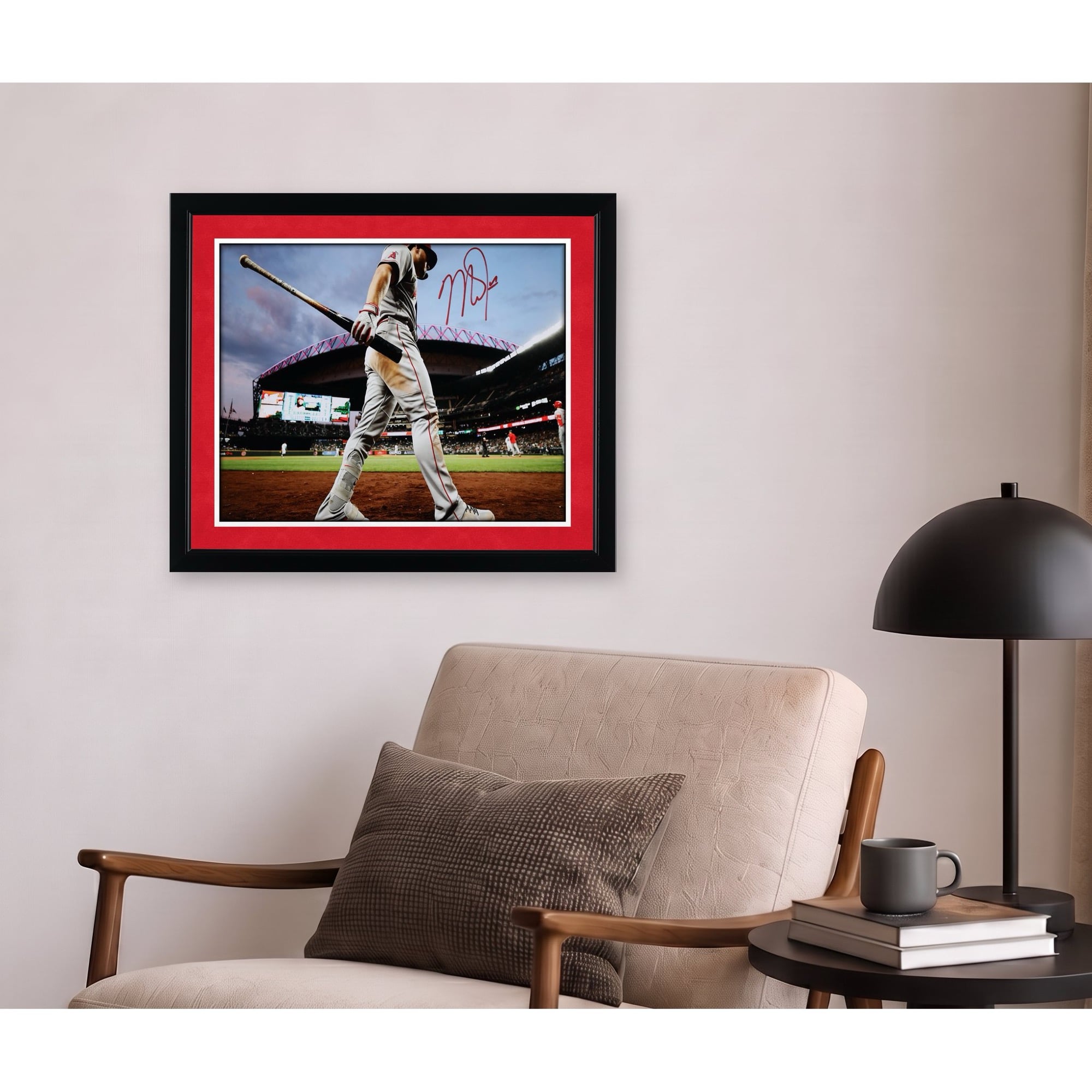 Mike Trout Los Angeles Angels Autographed 16" x 20" On Deck Photograph