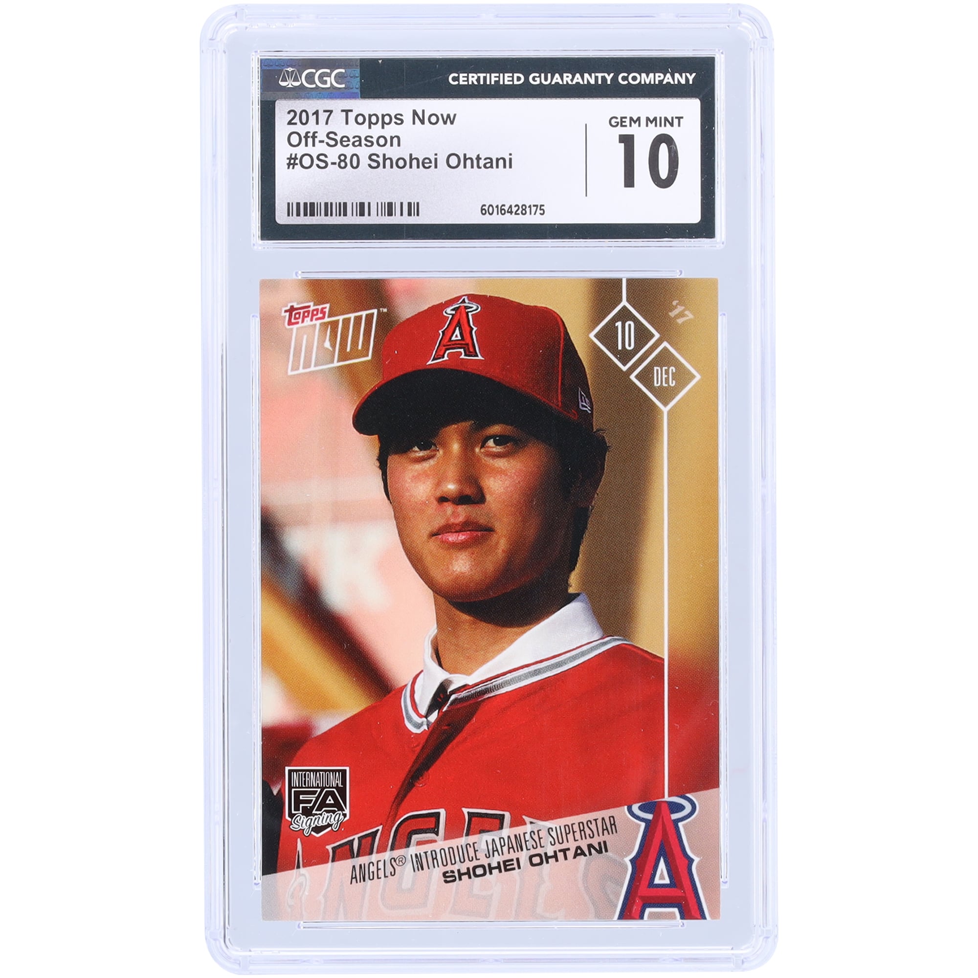 2017 topps now OS-80 Shohei Ohtani 大谷翔平 入団会見カード 0 Now 
