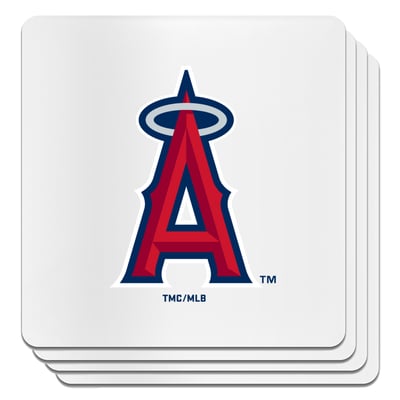 Los Angeles Angels The Memory Company Square Ceramic Coaster Set