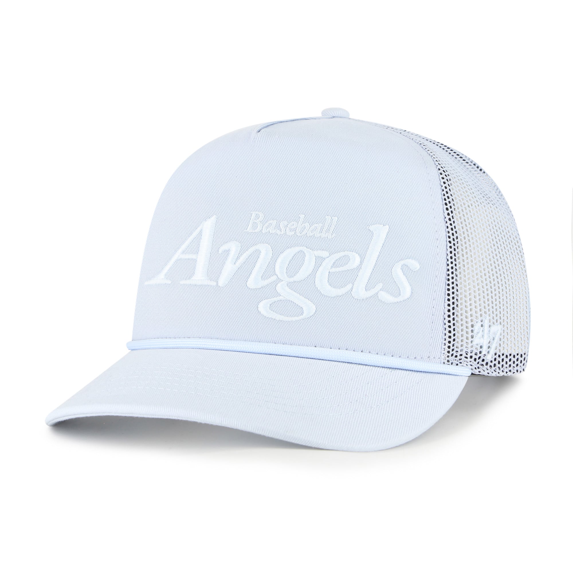 Unisex '47 Light Blue Los Angeles Angels Foundation Script Hitch Adjustable Trucker Hat