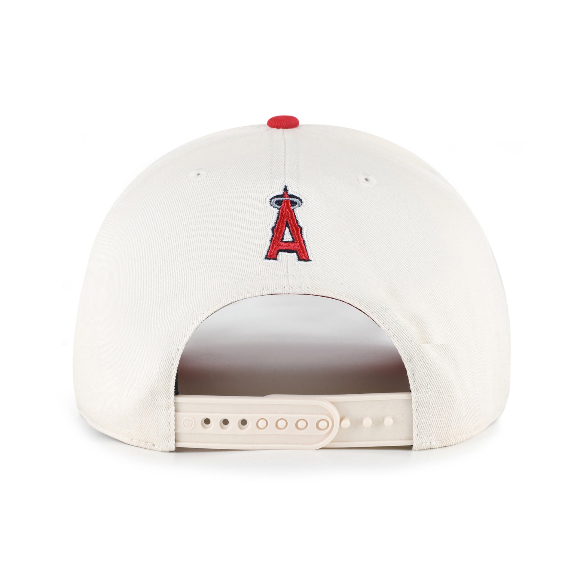 Unisex '47 Natural/Red Los Angeles Angels Rope Script Hitch Adjustable Hat
