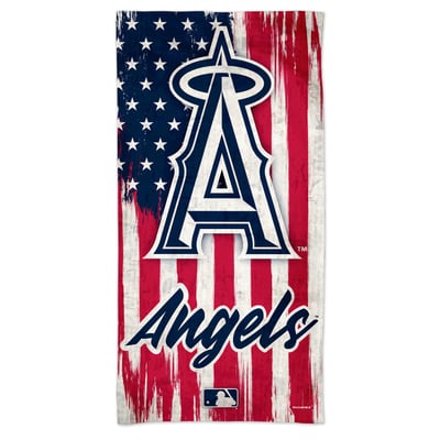 Los Angeles Angels WinCraft 60'' x 30'' Patriotic Spectra Beach Towel