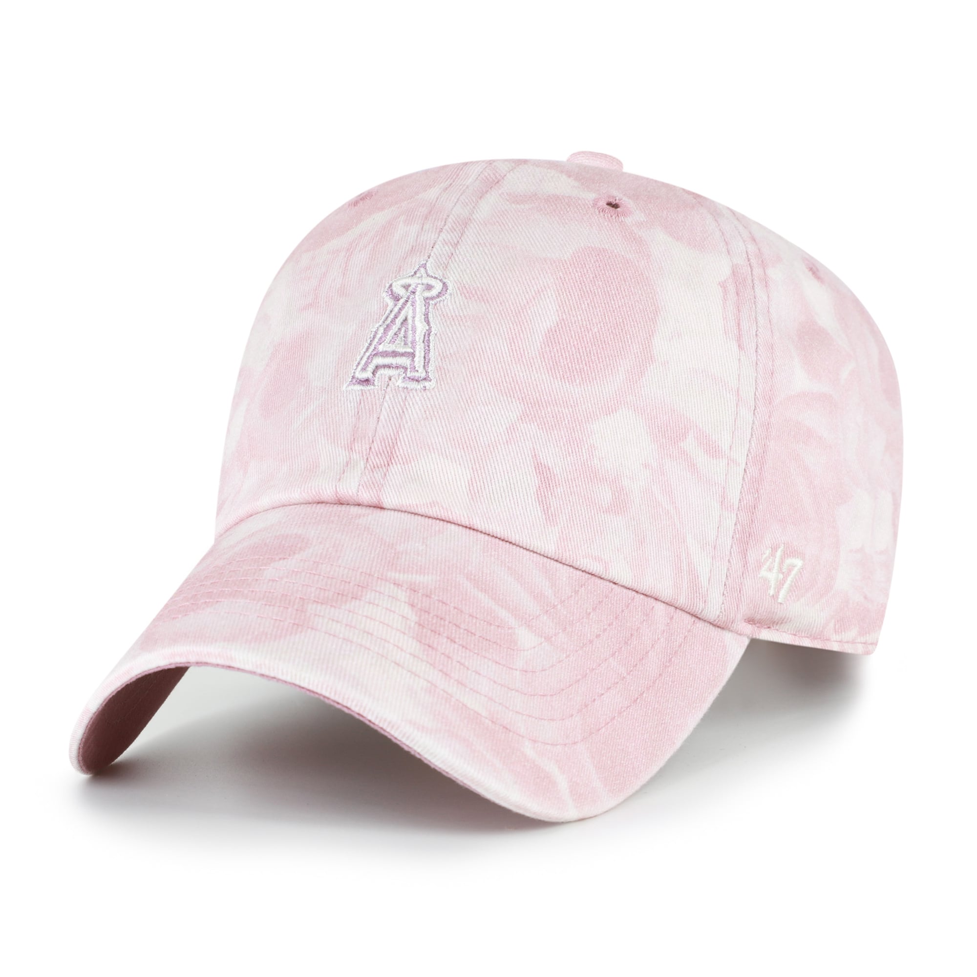 Women's '47 Pink Los Angeles Angels Gardenia Clean Up Adjustable Hat