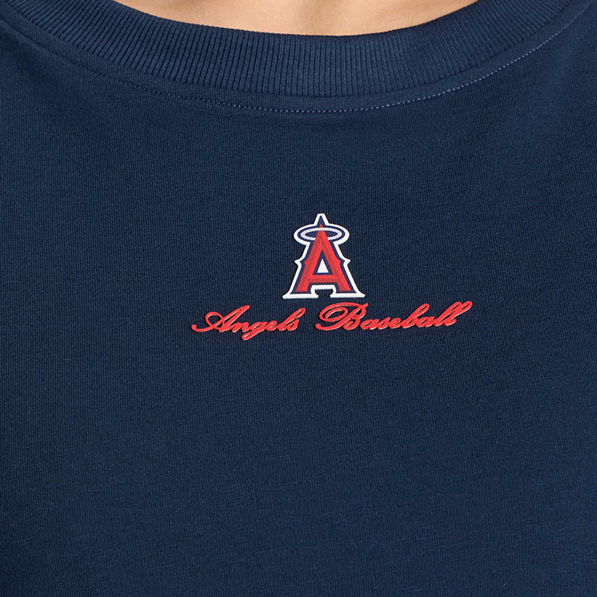 T-shirt court en coton biologique lululemon True Navy Los Angeles Angels All Yours pour femme
