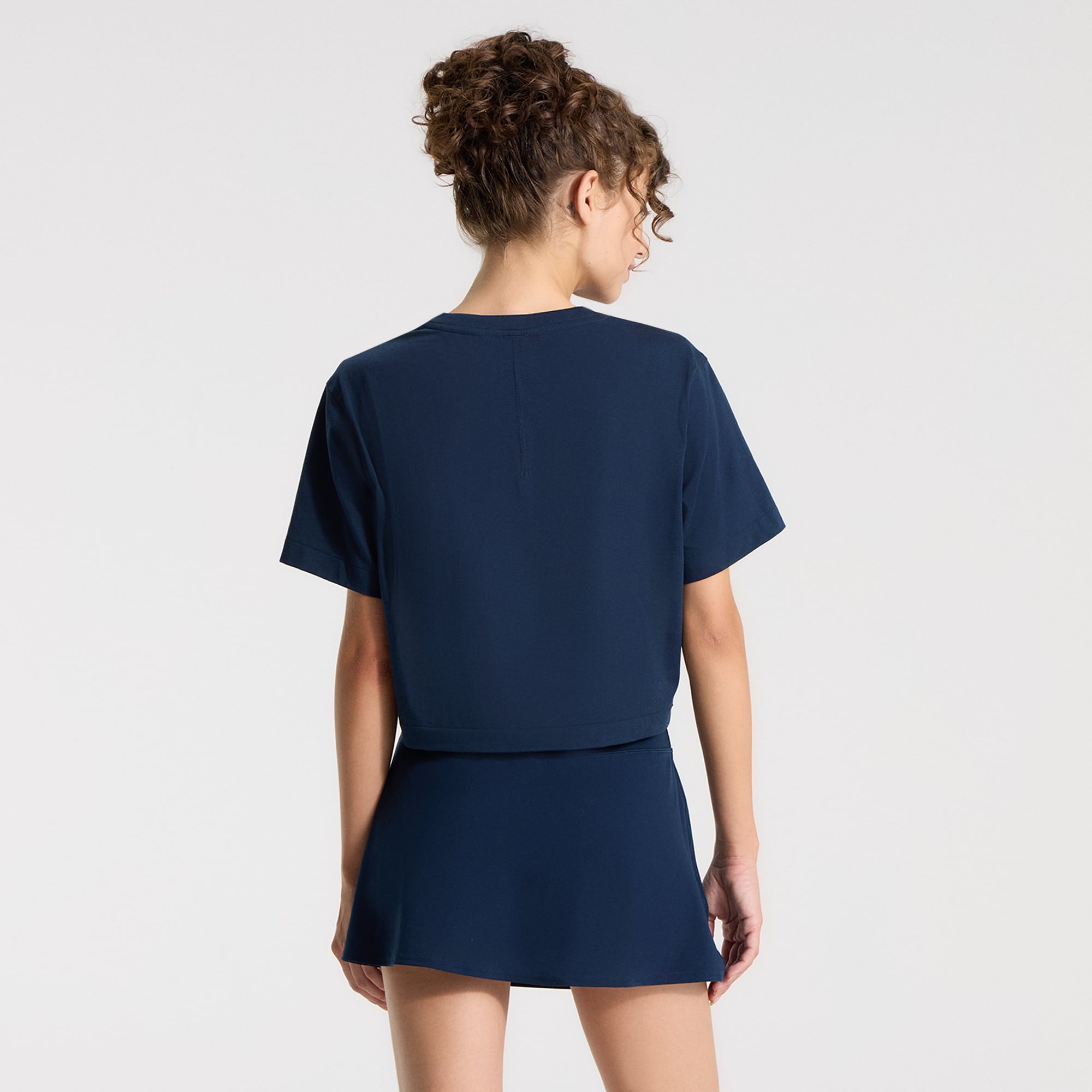 T-shirt court en coton biologique lululemon True Navy Los Angeles Angels All Yours pour femme