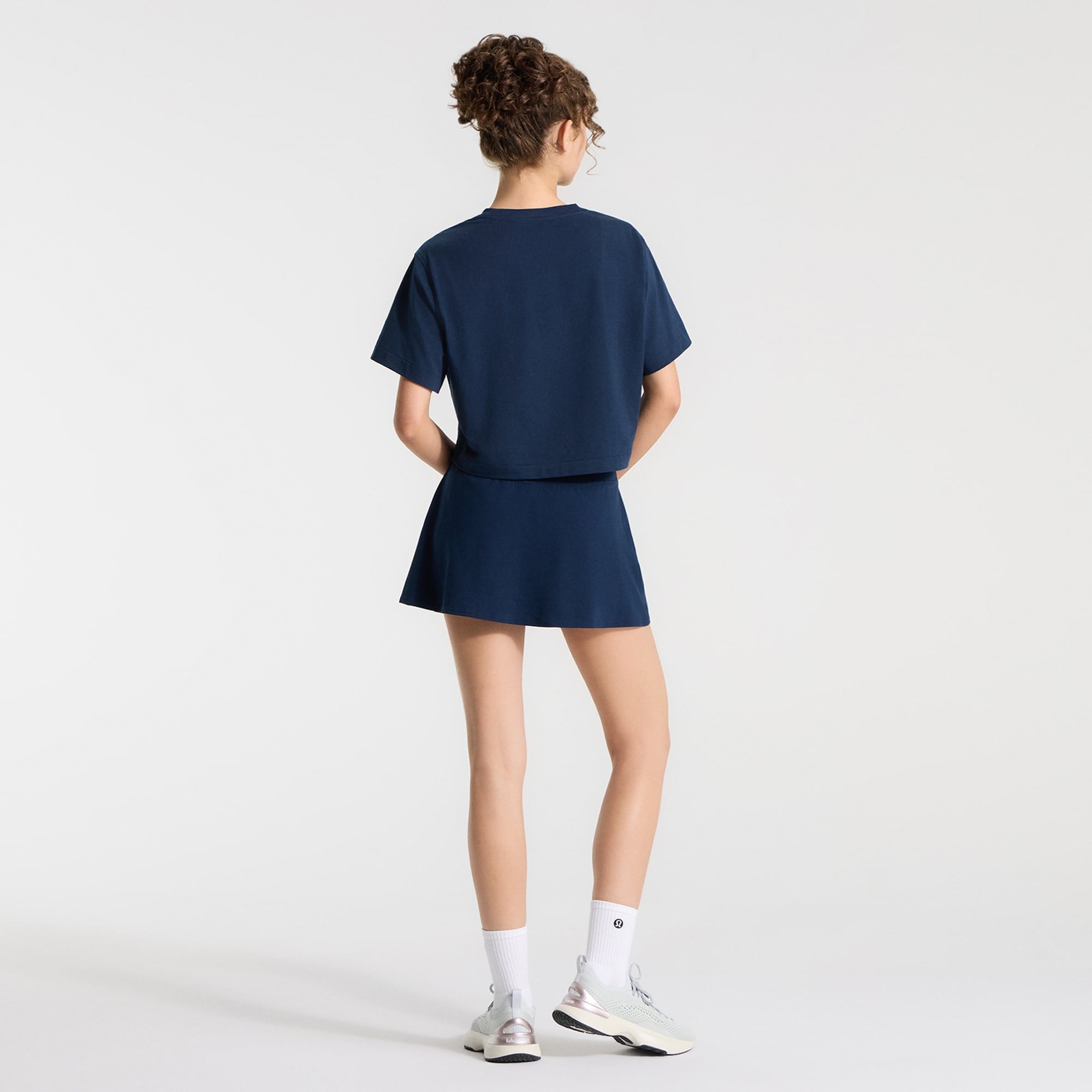 T-shirt court en coton biologique lululemon True Navy Los Angeles Angels All Yours pour femme