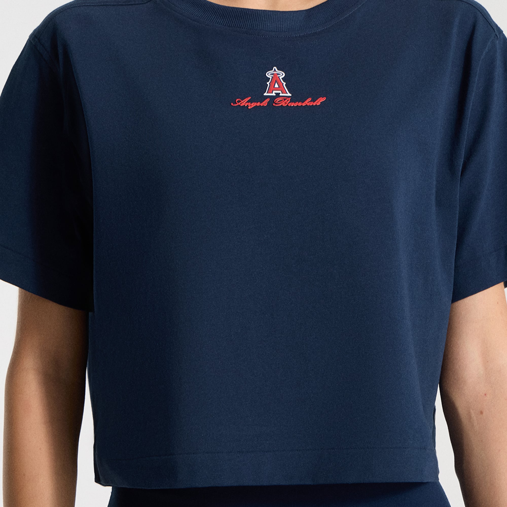 T-shirt court en coton biologique lululemon True Navy Los Angeles Angels All Yours pour femme