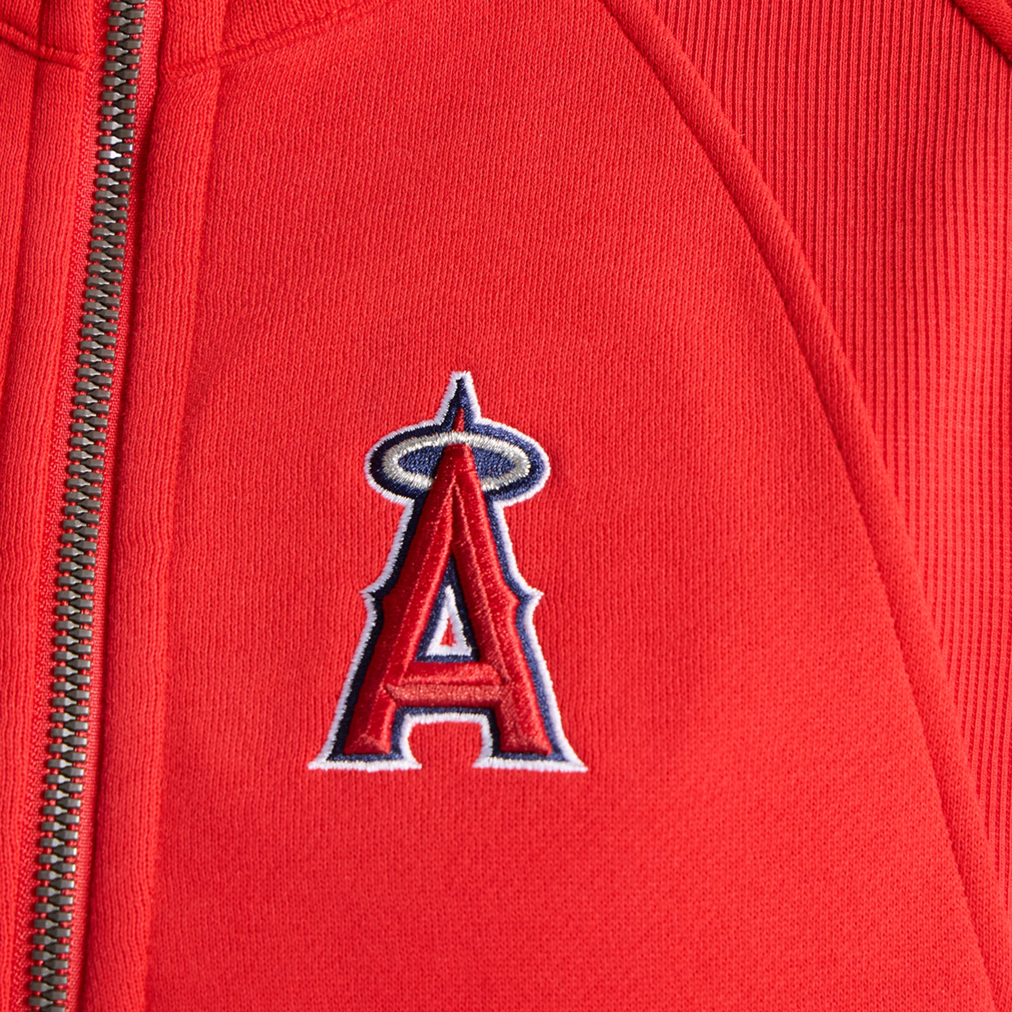 Women's lululemon True Red Los Angeles Angels Scuba Oversized Half-Zip Hoodie