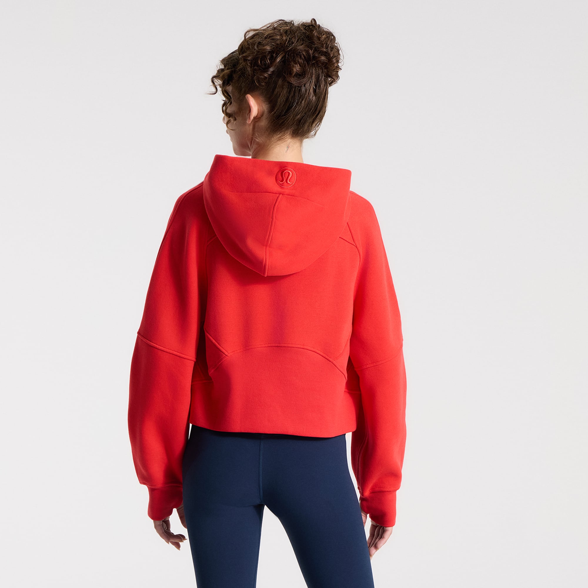 Women's lululemon True Red Los Angeles Angels Scuba Oversized Half-Zip Hoodie