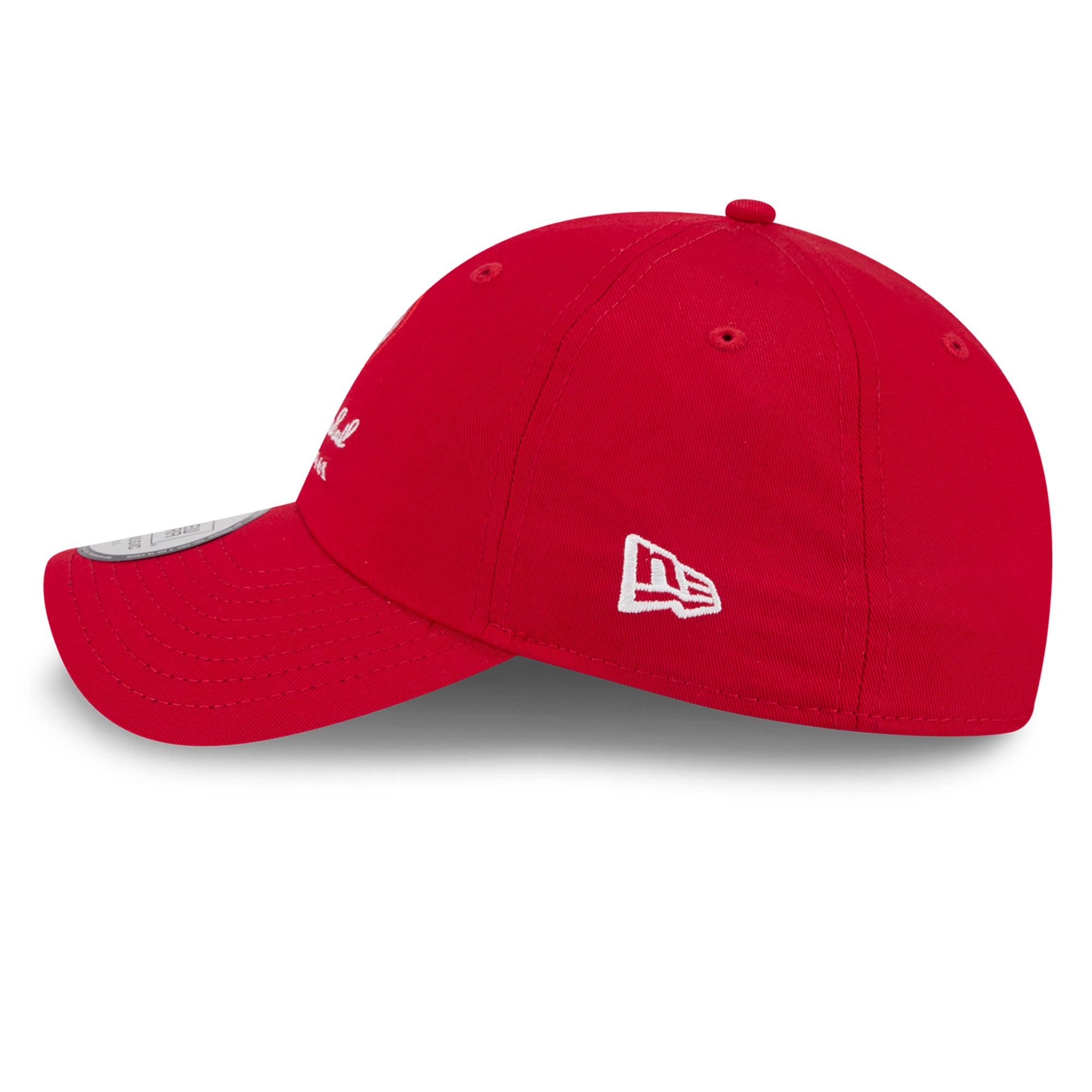 Casquette New Era rouge Los Angeles Angels pour femme, style classique décontracté et ajustable