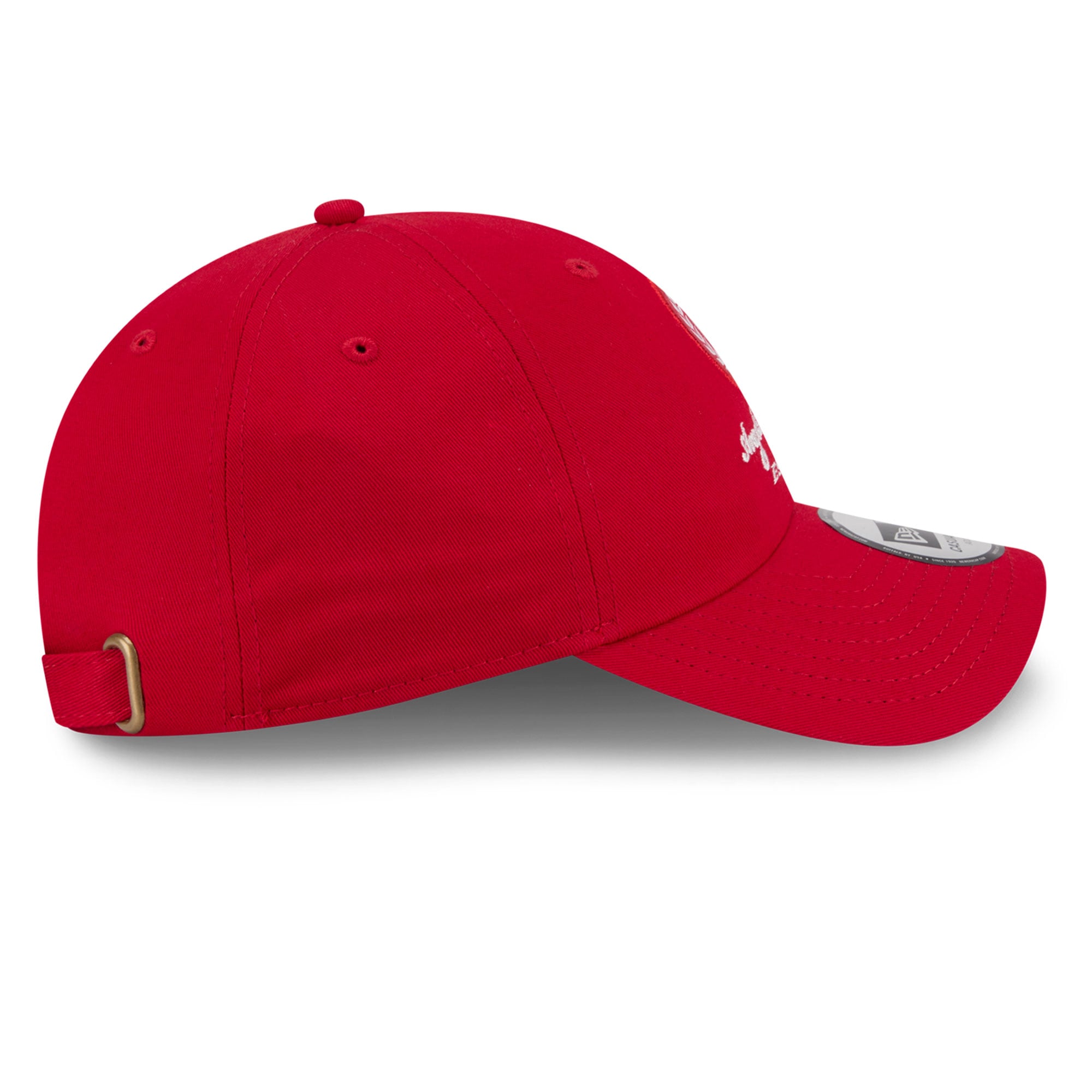 Casquette New Era rouge Los Angeles Angels pour femme, style classique décontracté et ajustable