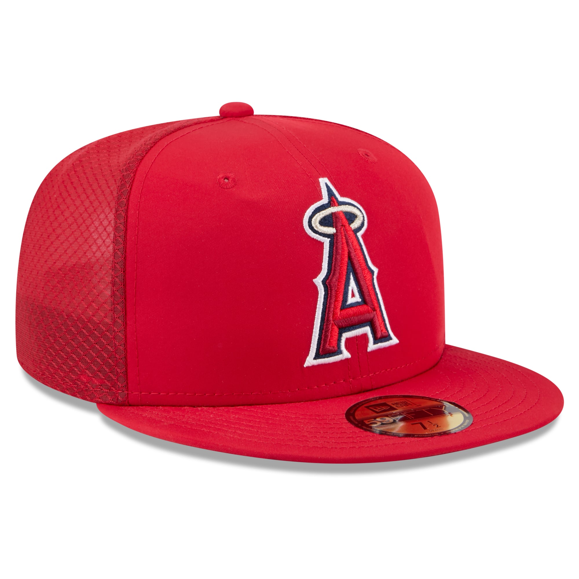 Youth New Era Red Los Angeles Angels Batting Practice 59FIFTY Fitted Hat