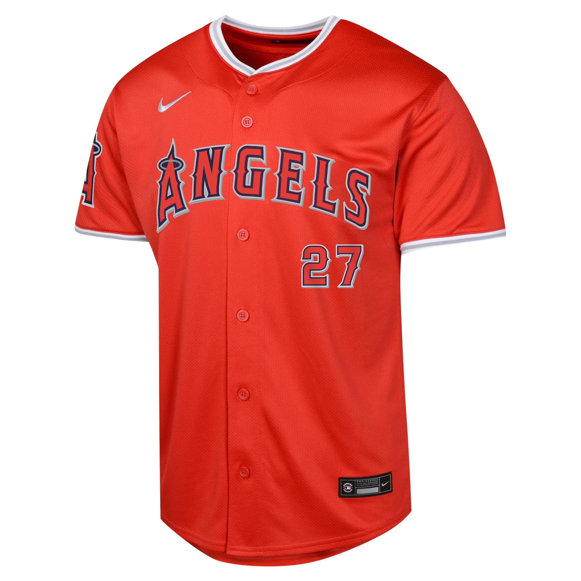 Maillot de joueur alternatif limité Nike Mike Trout pour jeune, rouge des Los Angeles Angels