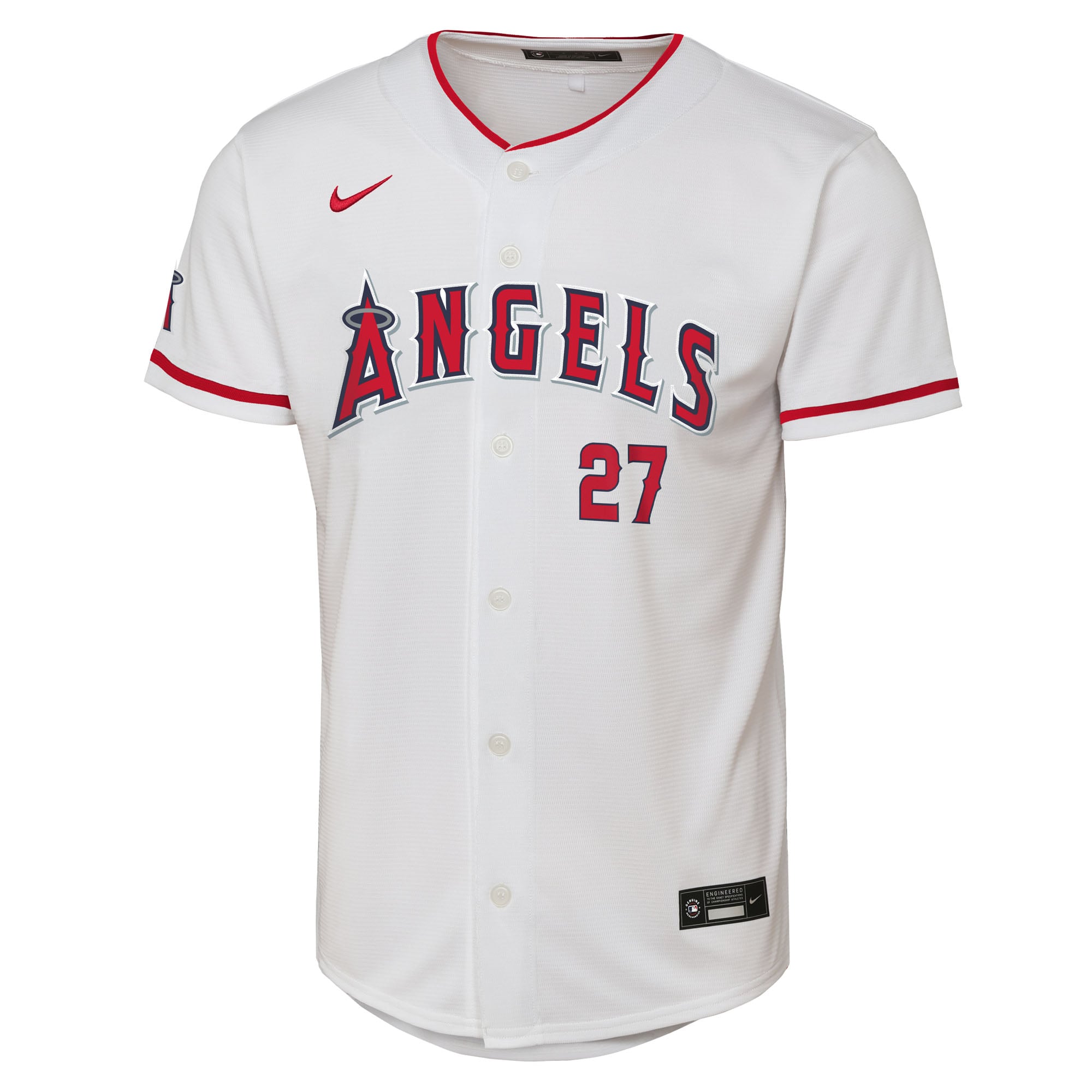 Youth Nike Mike Trout White Los Angeles Angels Home Stadium Jersey