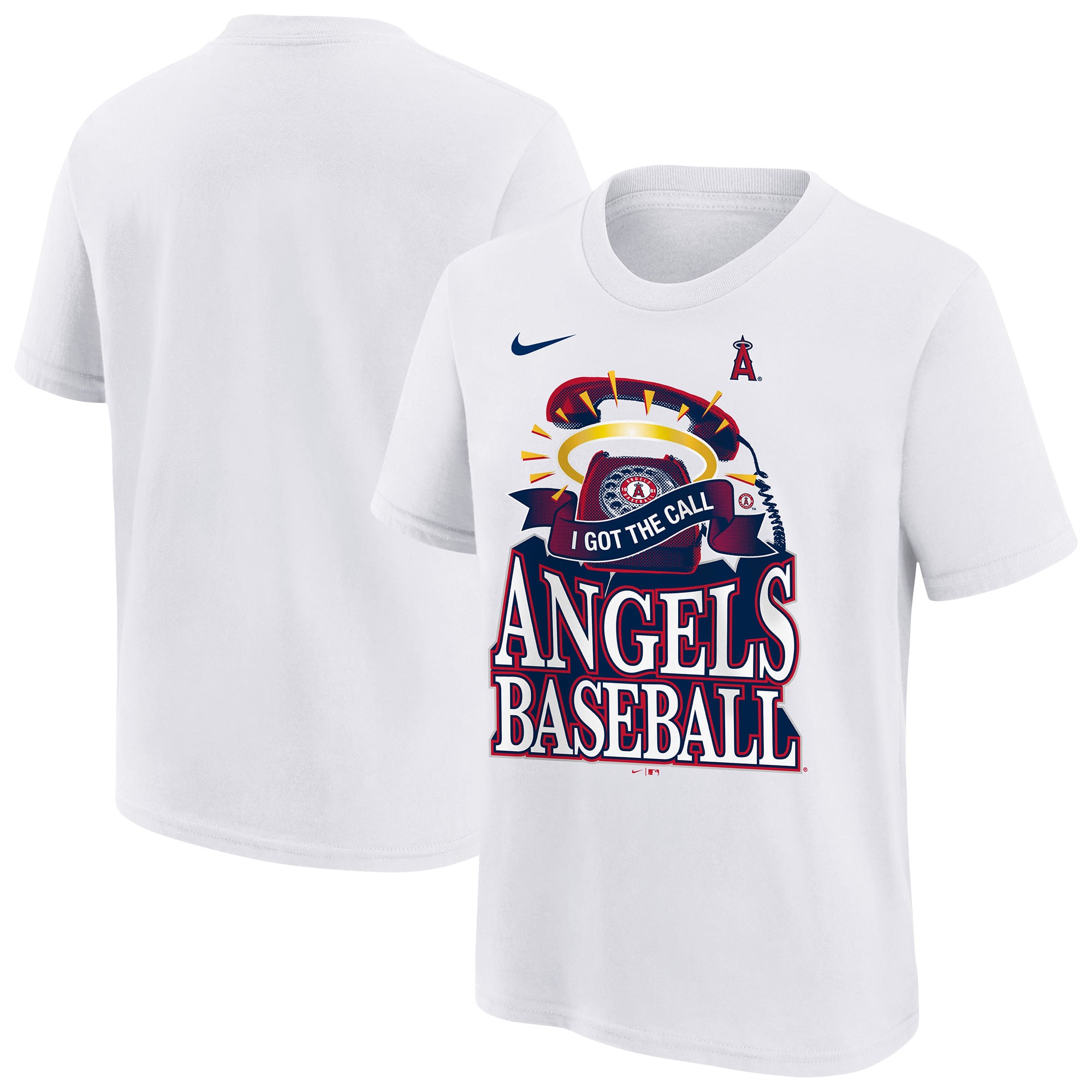Youth Nike White Los Angeles Angels Hometown Collection T-Shirt