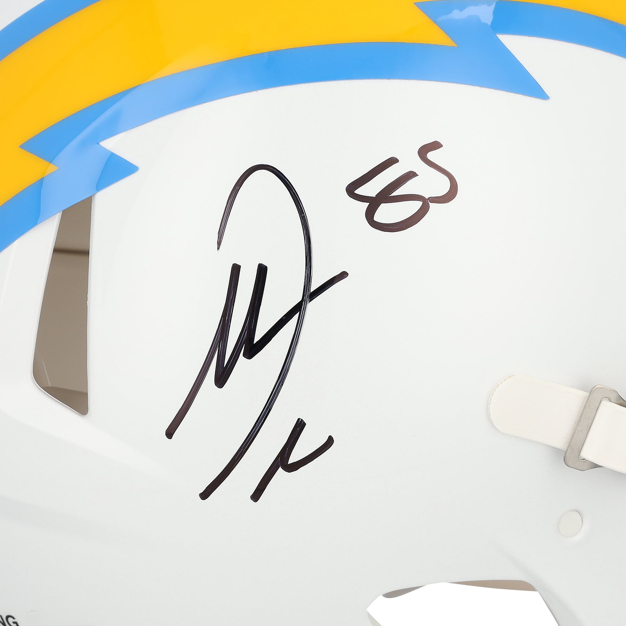 Casque Riddell Speed ​​Authentic 2020 autographié par Antonio Gates (Los Angeles Chargers)
