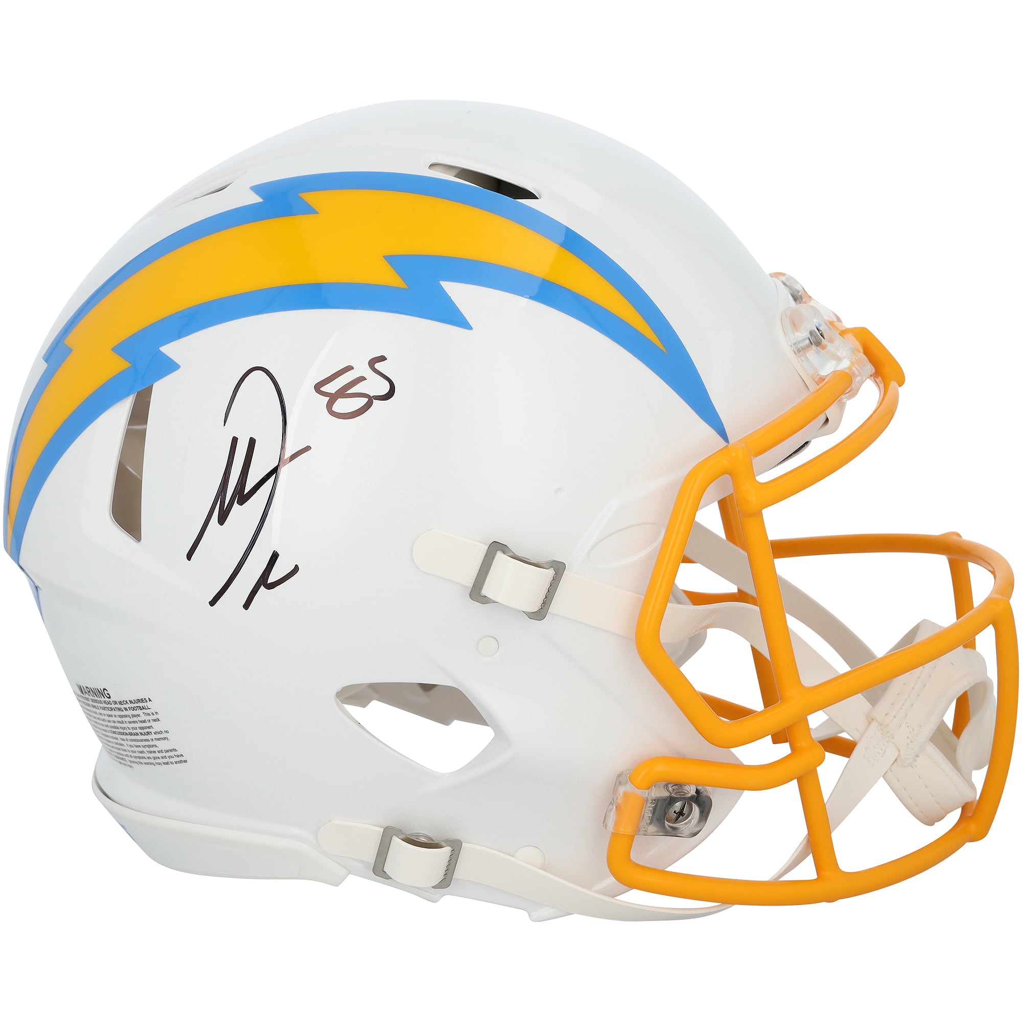 Casque Riddell Speed ​​Authentic 2020 autographié par Antonio Gates (Los Angeles Chargers)