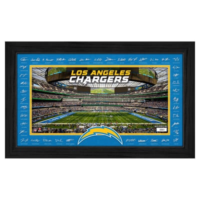 Los Angeles Chargers Highland Mint 12" x 20" 2026 Signature Gridiron Panoramic Framed Photo