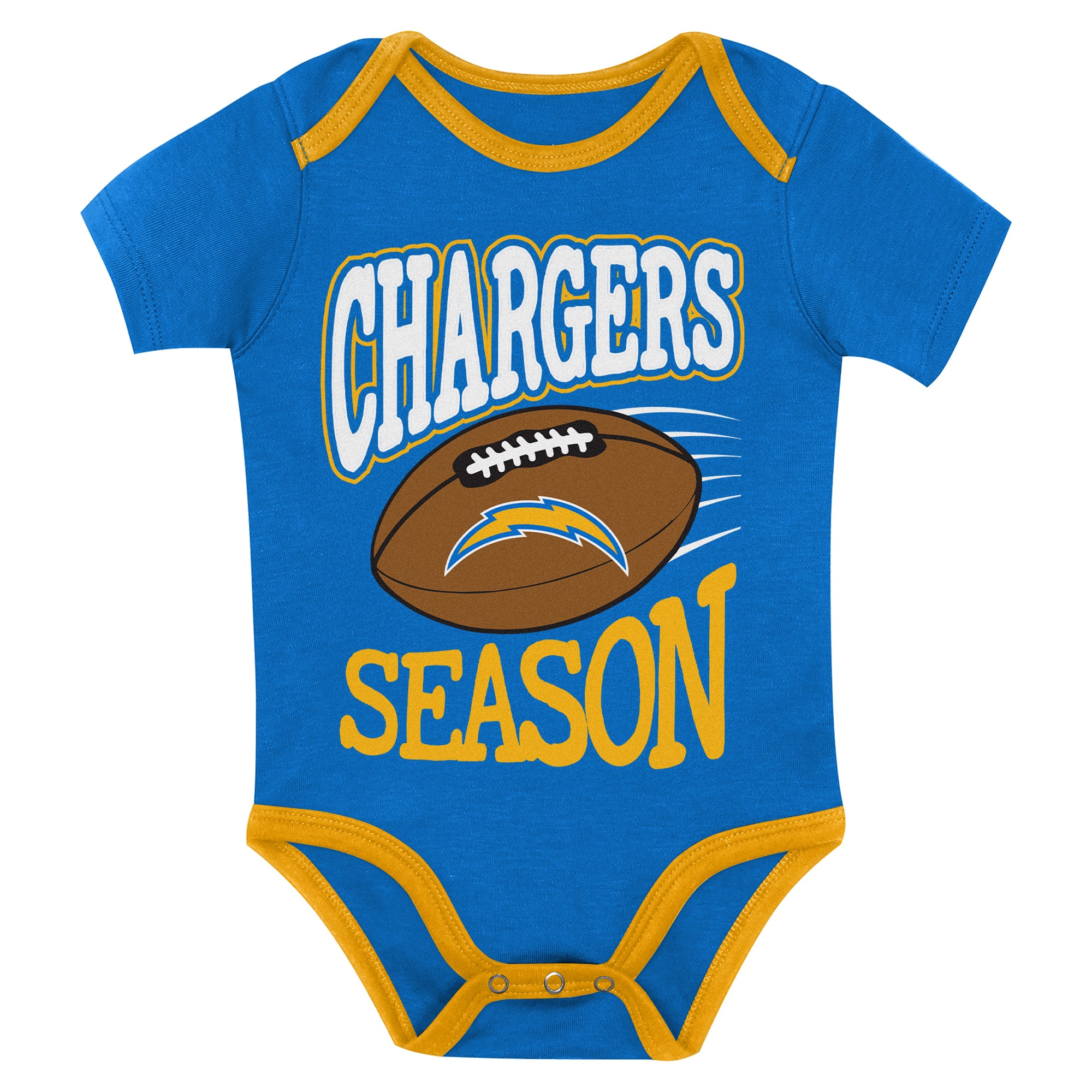 Infant Outerstuff Los Angeles Chargers First Round Pick 3-Piece Bodysuit Set