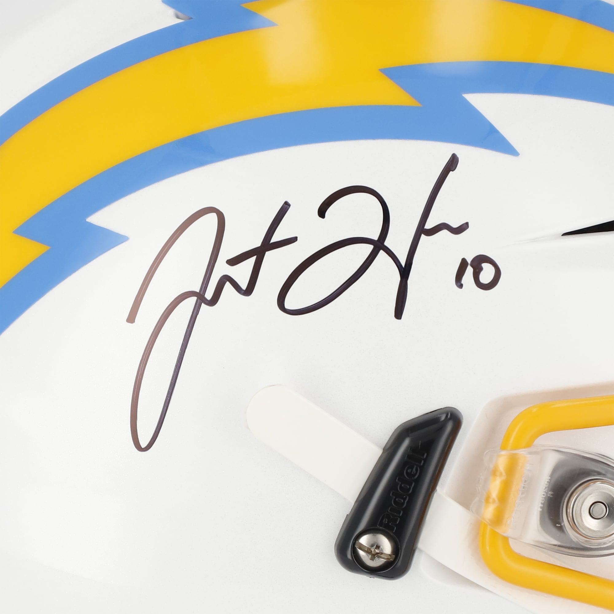 Justin Herbert Los Angeles Chargers Autographed Riddell Speed Flex Authentic Helmet
