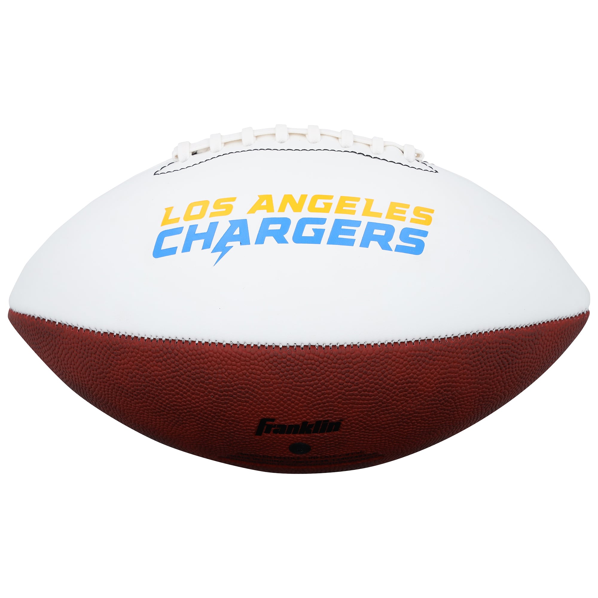 Ballon de football américain Franklin White Panel autographié par LaDainian Tomlinson, Philip Rivers et Antonio Gates des Chargers de Los Angeles
