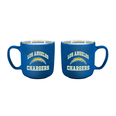 Ensemble de deux tasses rayées de 44 cl (15 oz) avec logo des Chargers de Los Angeles