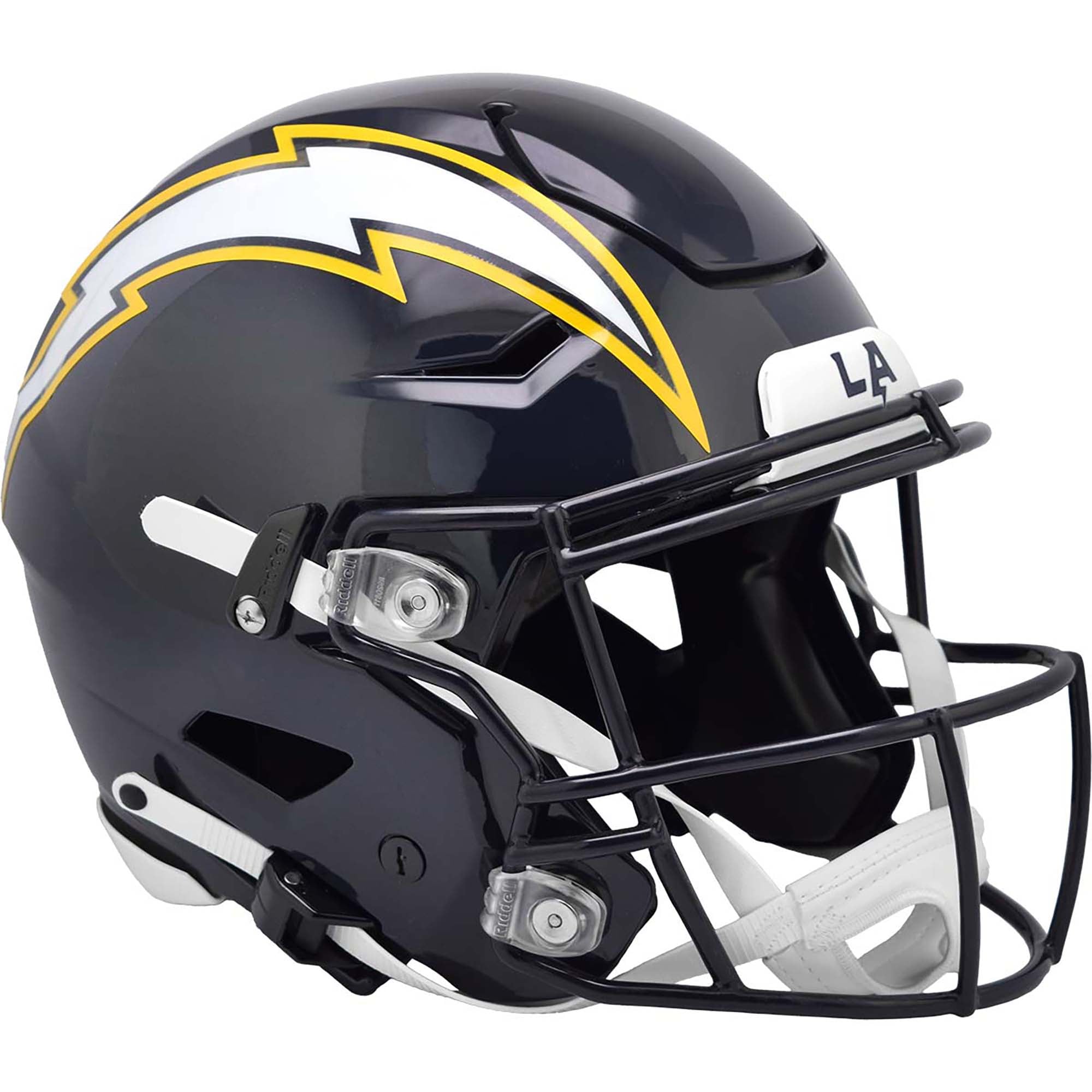 Casque authentique Riddell 2025 des Chargers de Los Angeles, version alternative sur le terrain, Speed Flex Super Chargers