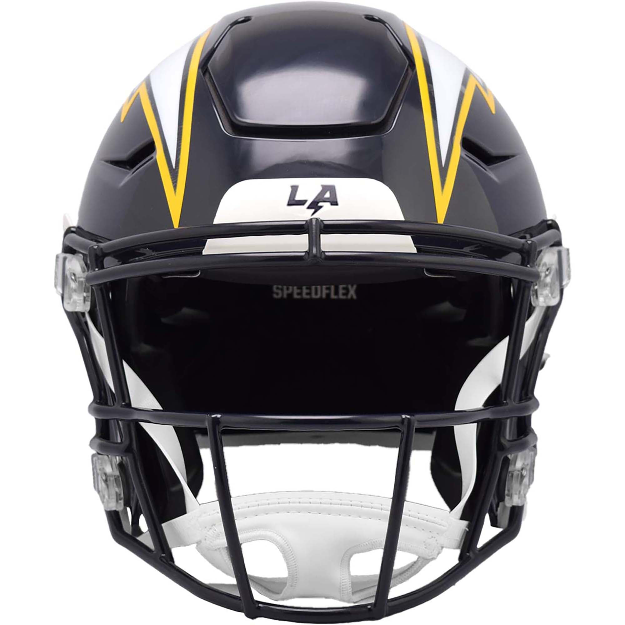 Casque authentique Riddell 2025 des Chargers de Los Angeles, version alternative sur le terrain, Speed Flex Super Chargers