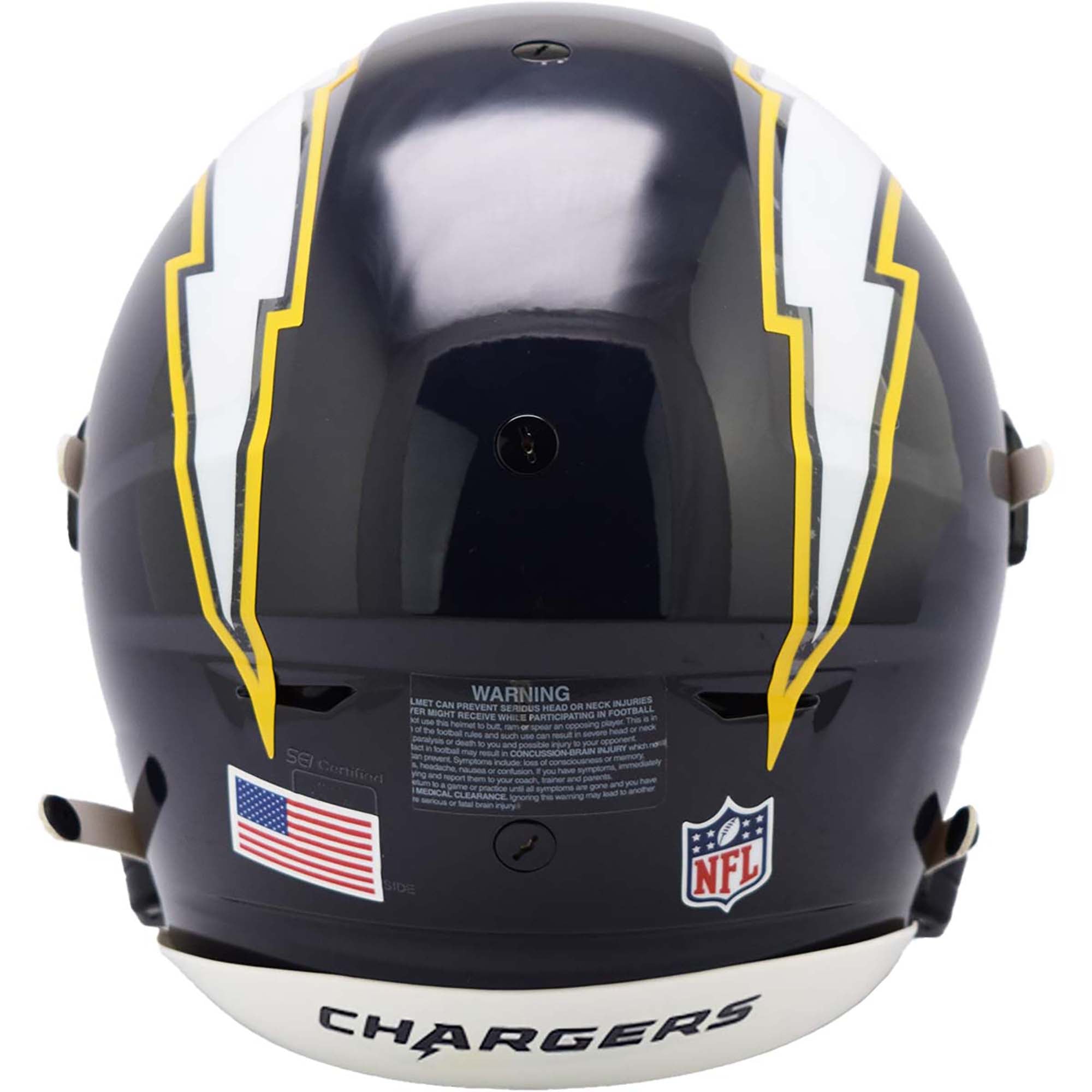 Casque authentique Riddell 2025 des Chargers de Los Angeles, version alternative sur le terrain, Speed Flex Super Chargers