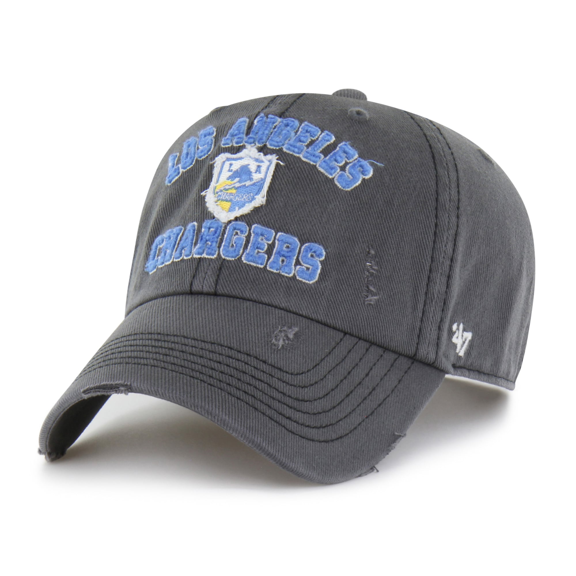 Casquette ajustable Seymoore Clean Up Los Angeles Chargers '47 Charcoal pour homme