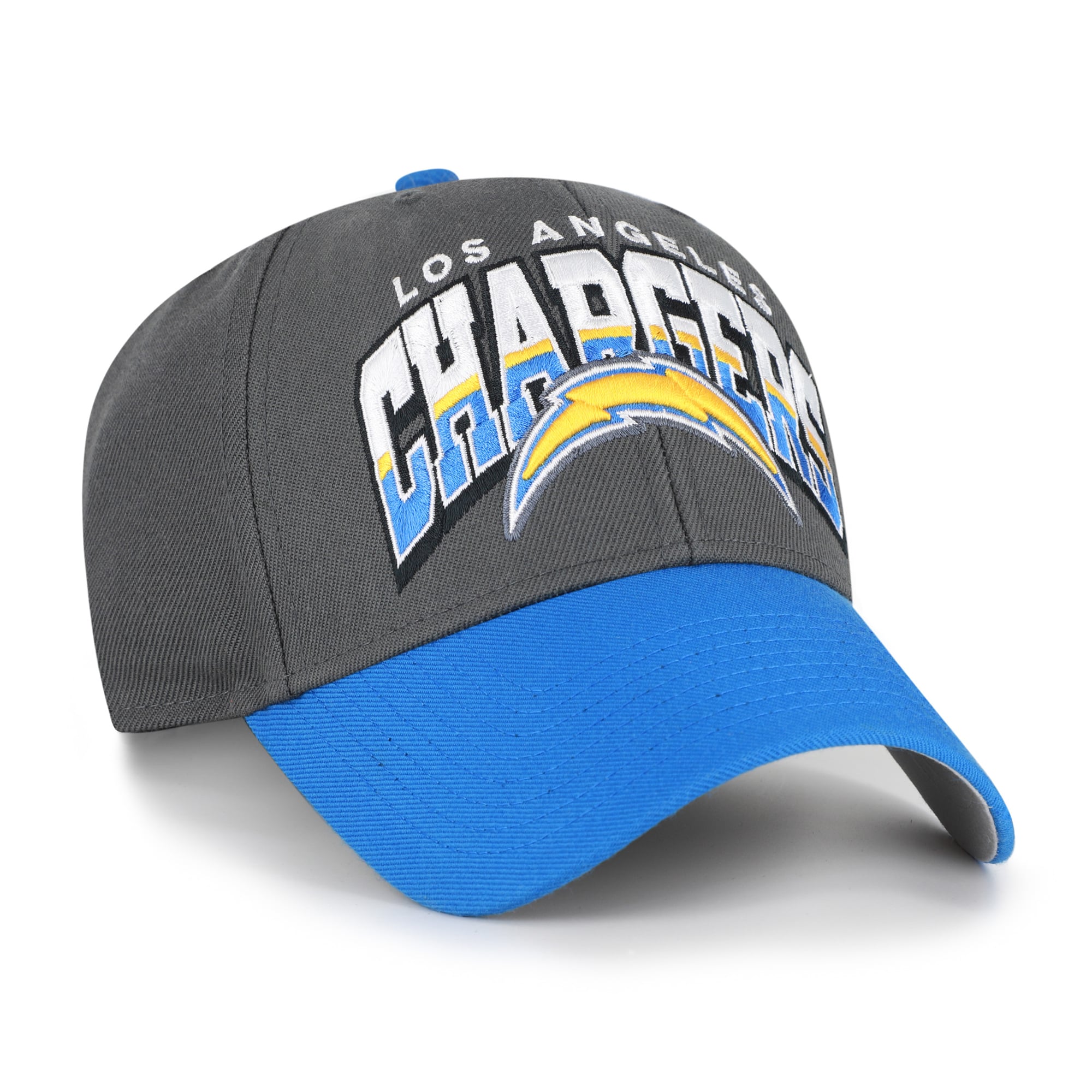 Casquette ajustable pour homme '47 Charcoal Los Angeles Chargers Split Block MVP