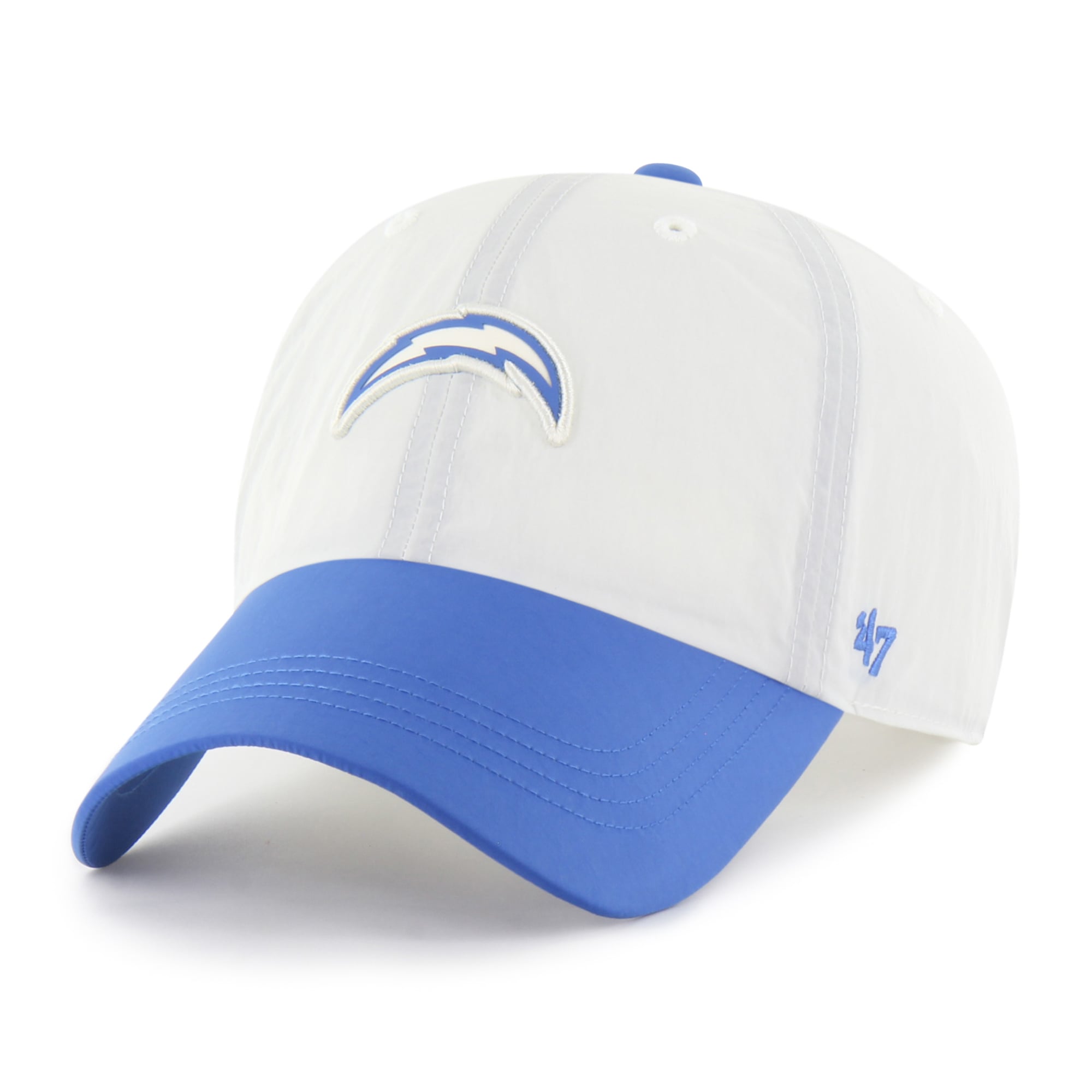 Men's '47 Cream Los Angeles Chargers Modernia Clean Up Adjustable Hat