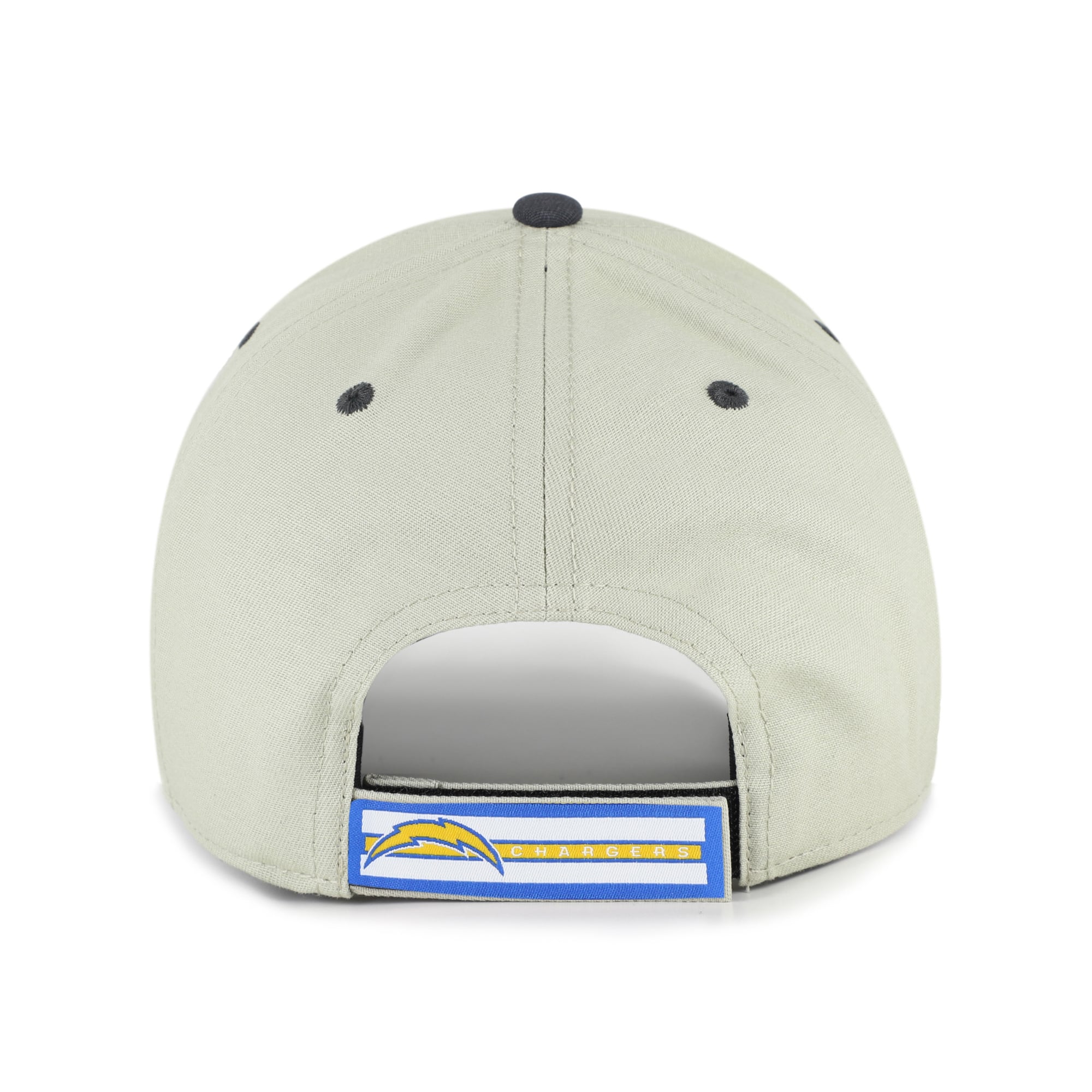 Casquette ajustable pour homme « 47 » grise/noire Los Angeles Chargers, inscription demi-bloc MVP