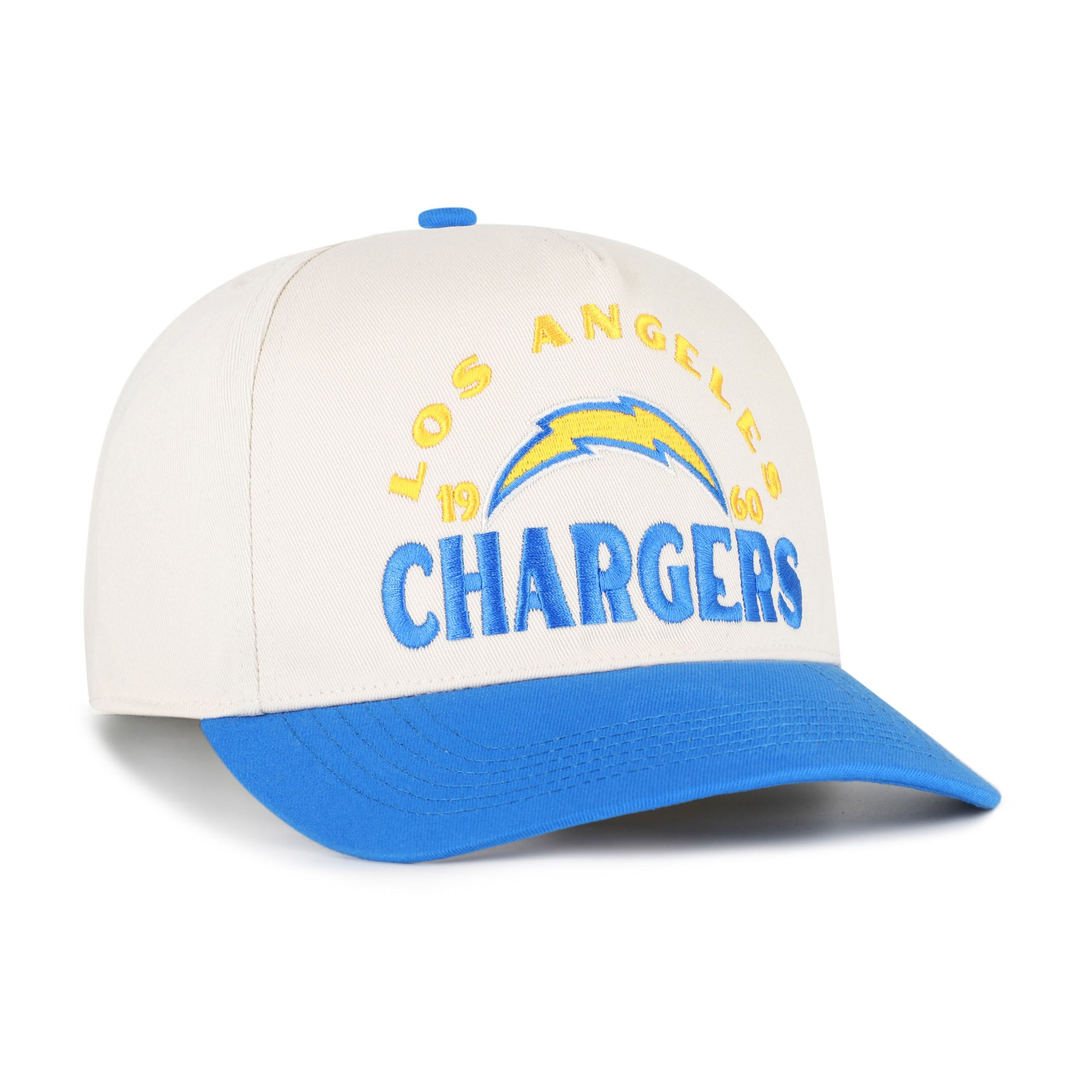 Men's '47 Natural Los Angeles Chargers  Arcitext Hitch Adjustable Hat