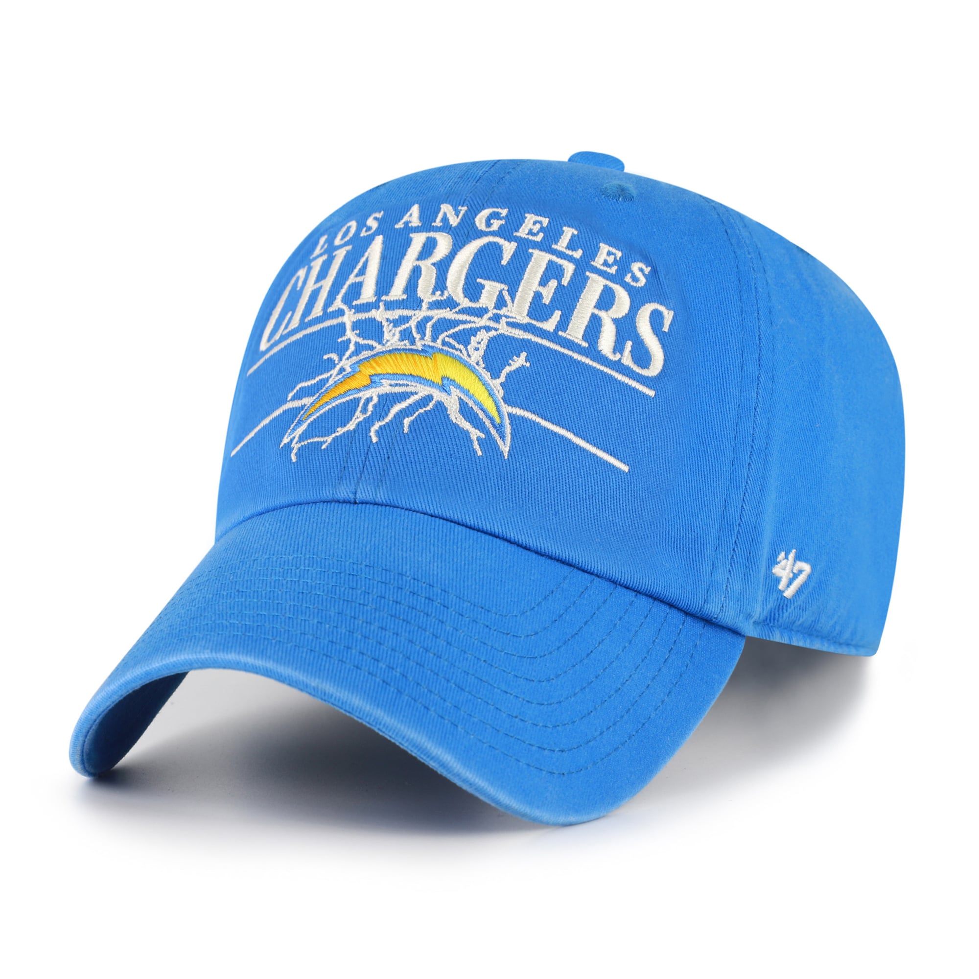 Casquette ajustable pour homme, style rétro, bleu poudre, Los Angeles Chargers, modèle 47