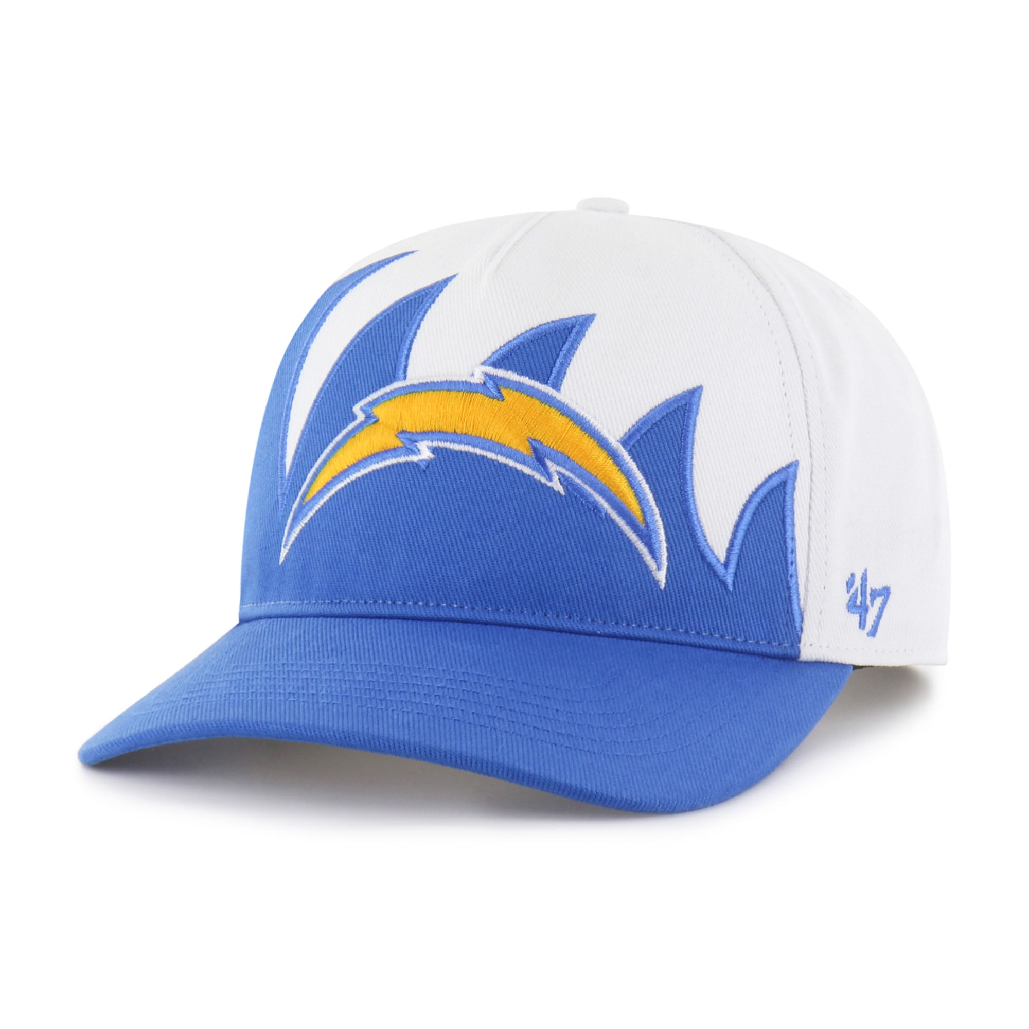 Men's '47 White Los Angeles Chargers Jagged Hitch Adjustable Hat