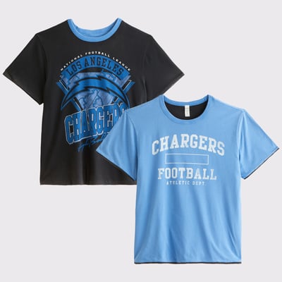 Los Angeles Chargers Abercrombie & Fitch Reversible T-Shirt - Blue