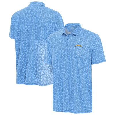 Los Angeles Chargers Antigua Vigorous Polo - Powder Blue