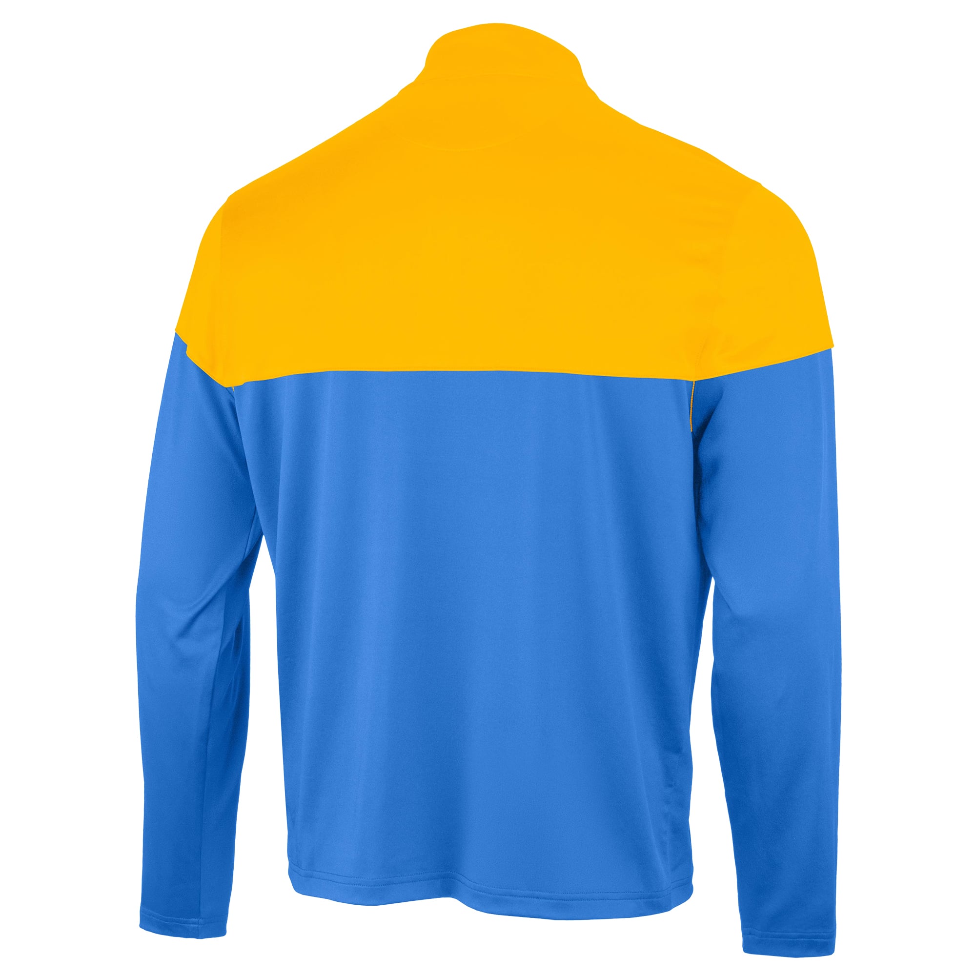 Pull à col zippé Antigua bleu poudré/or Los Angeles Chargers pour homme