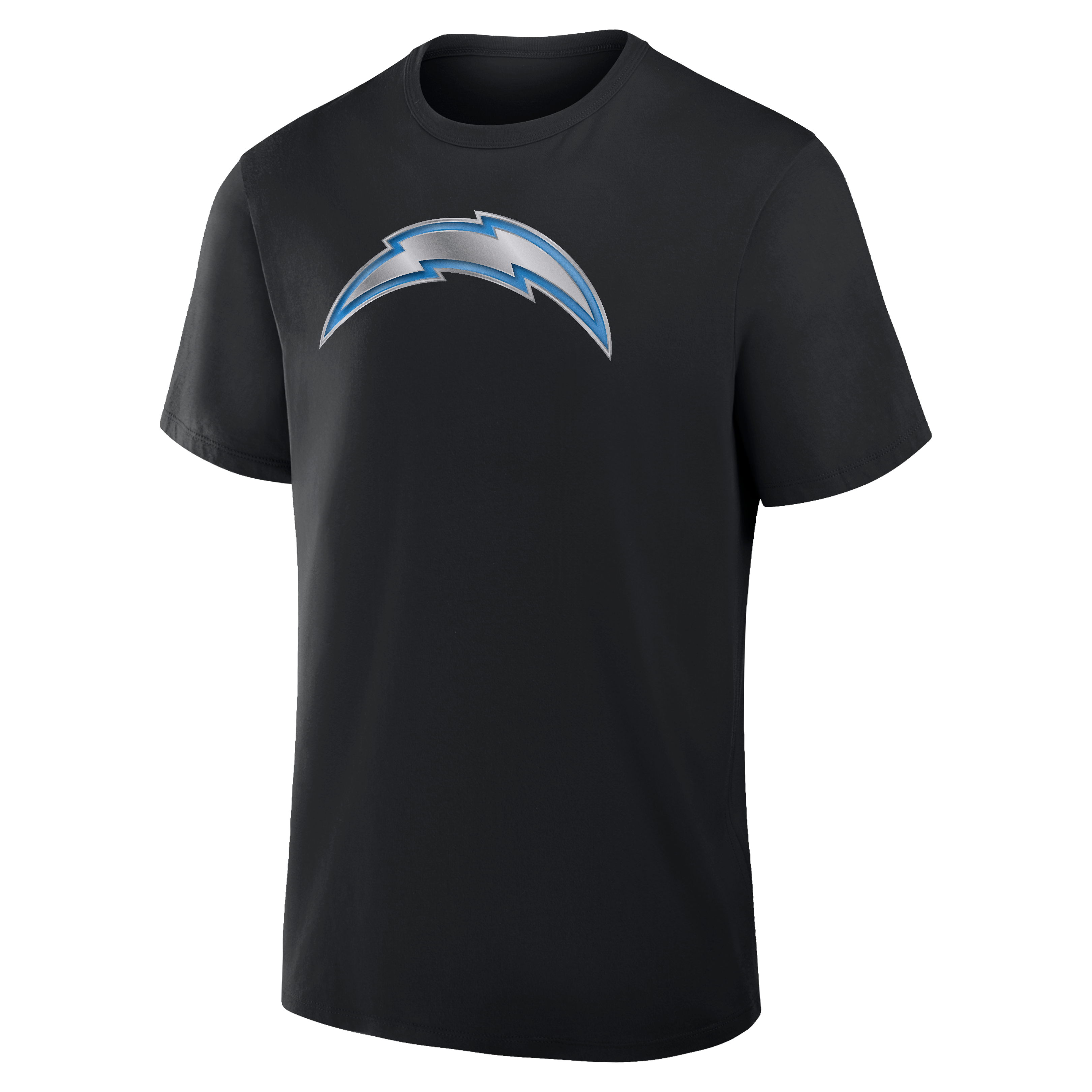 T-shirt noir pour homme Los Angeles Chargers avec mascotte métallique