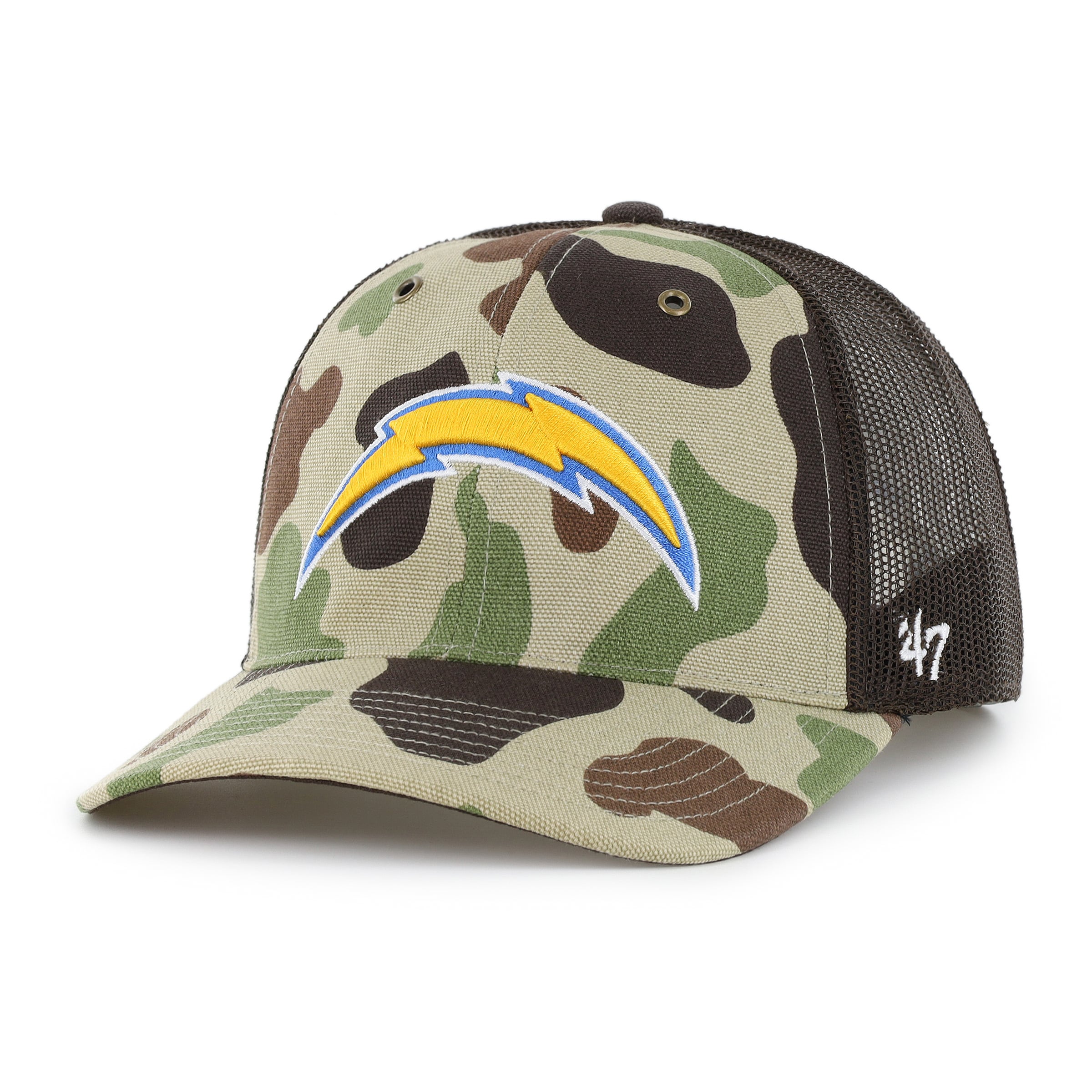Casquette trucker ajustable Carhartt x '47 Duck Camo Los Angeles Chargers pour homme