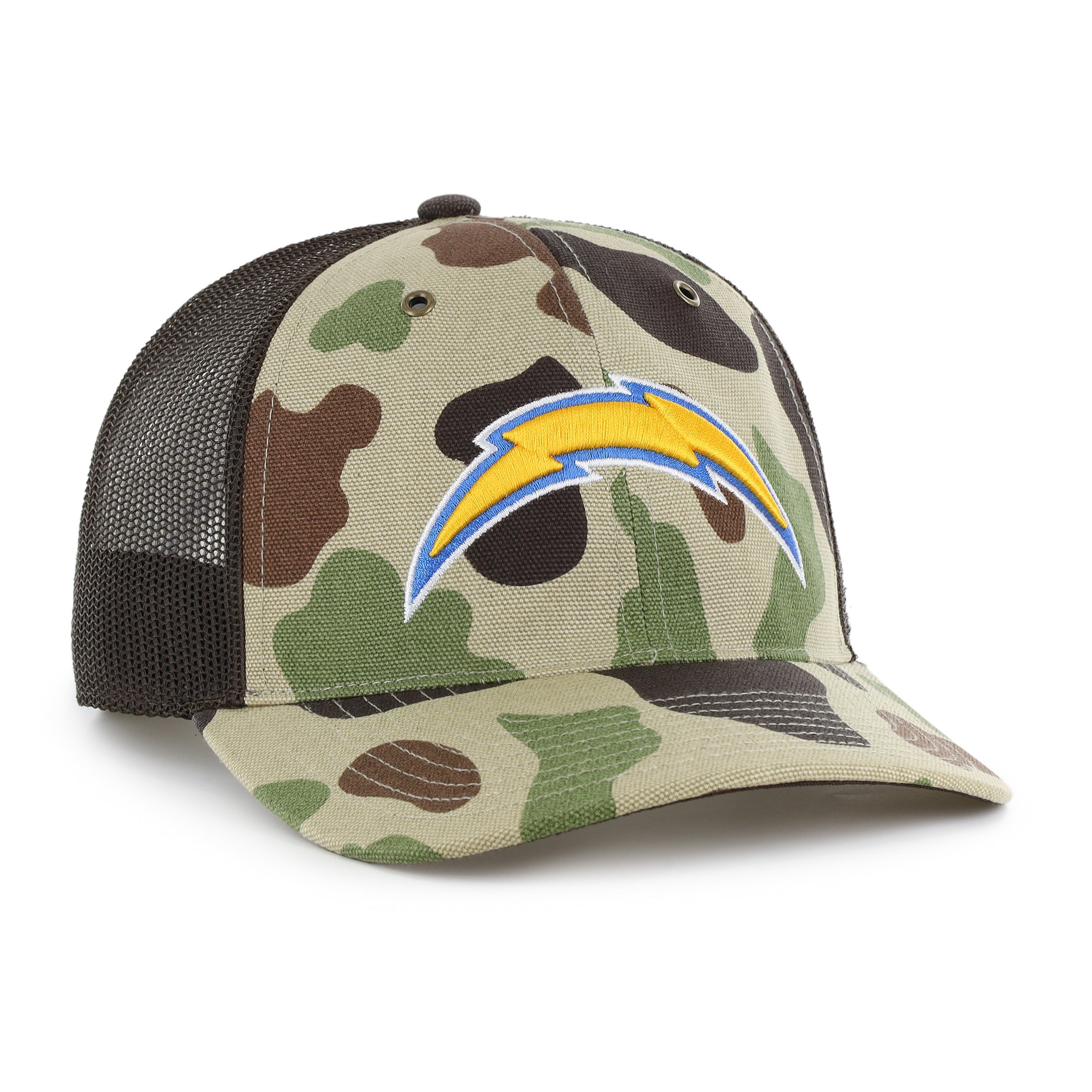 Casquette trucker ajustable Carhartt x '47 Duck Camo Los Angeles Chargers pour homme