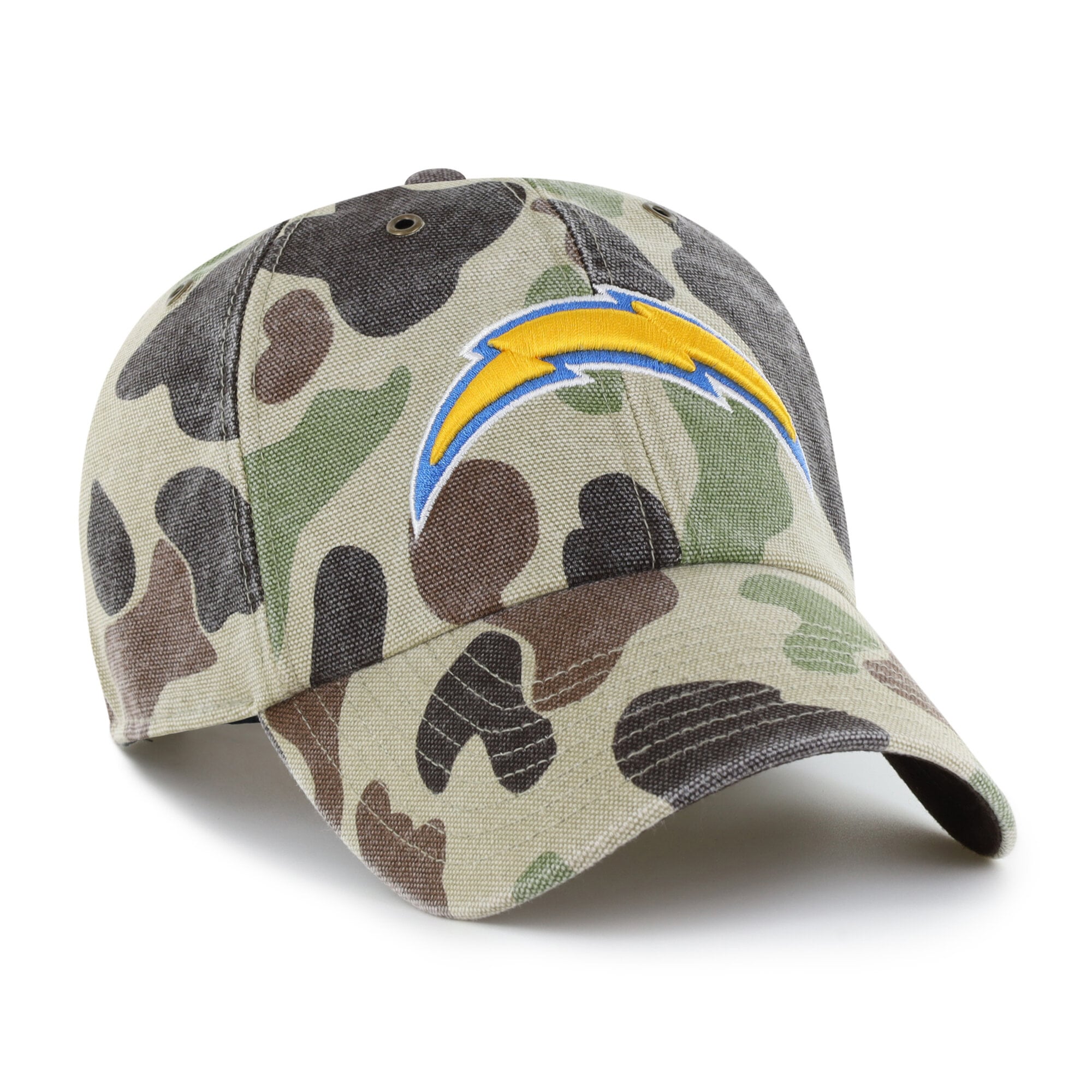 Casquette ajustable Carhartt x '47 Duck Camo Los Angeles Chargers Clean Up pour homme