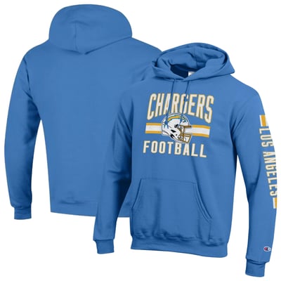  Los Angeles Chargers Champion Powerblend Hoodie - Powder Blue