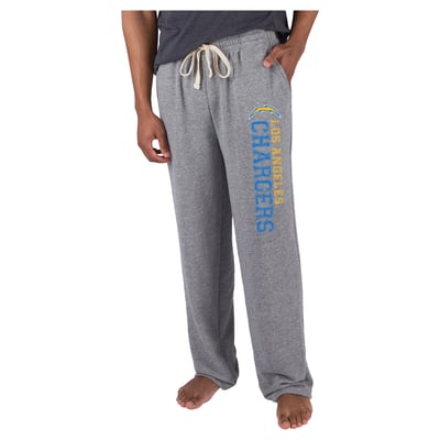  Los Angeles Chargers Concepts Sport Mainstream French Terry Tri-Blend Sweatpants - Gray